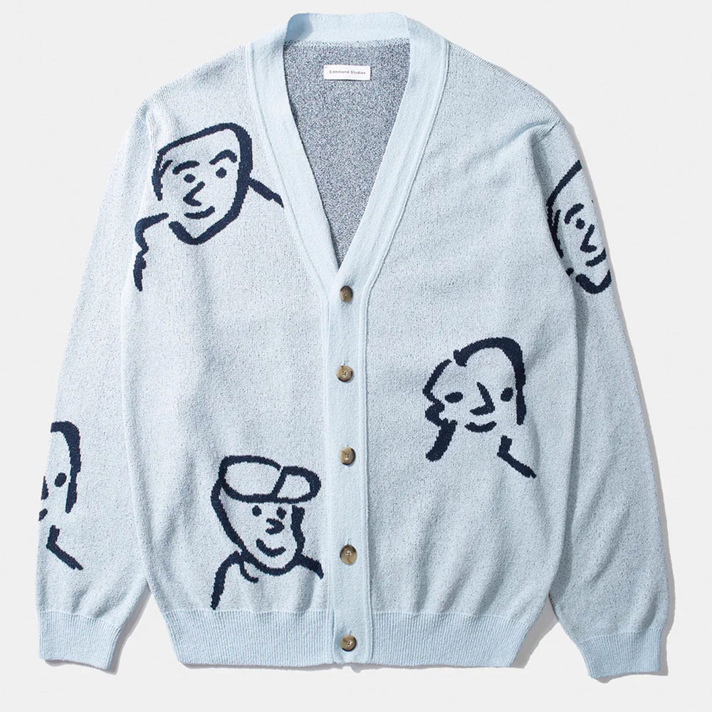 Pukas Surf Shop Man Sweat Edmmond People Cardigan Light Blue