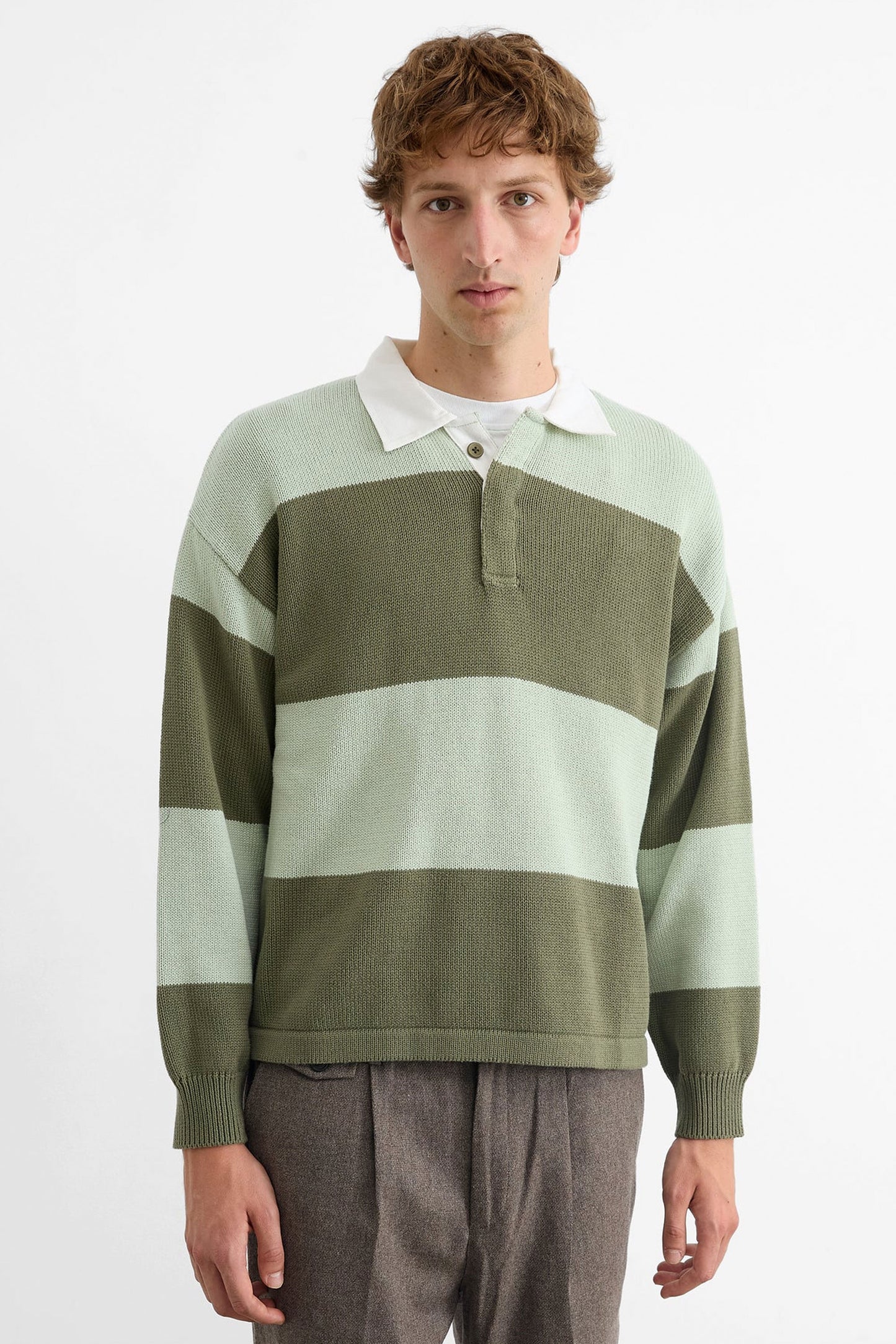 Pukas Surf Shop Man Sweat Edmmond Undercover Polo Plain Khaki