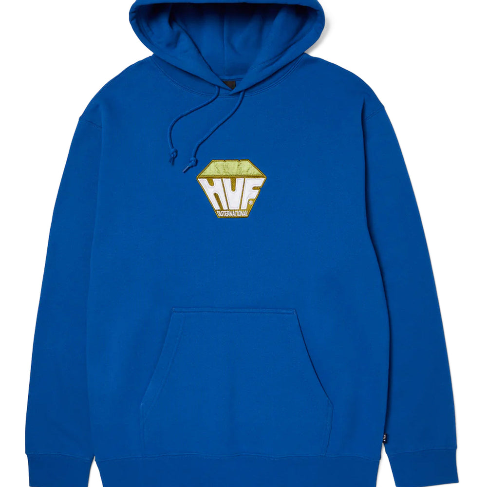 Pukas Surf Shop Man Sweat HUF Big Block Hoodie Cobalt Blue