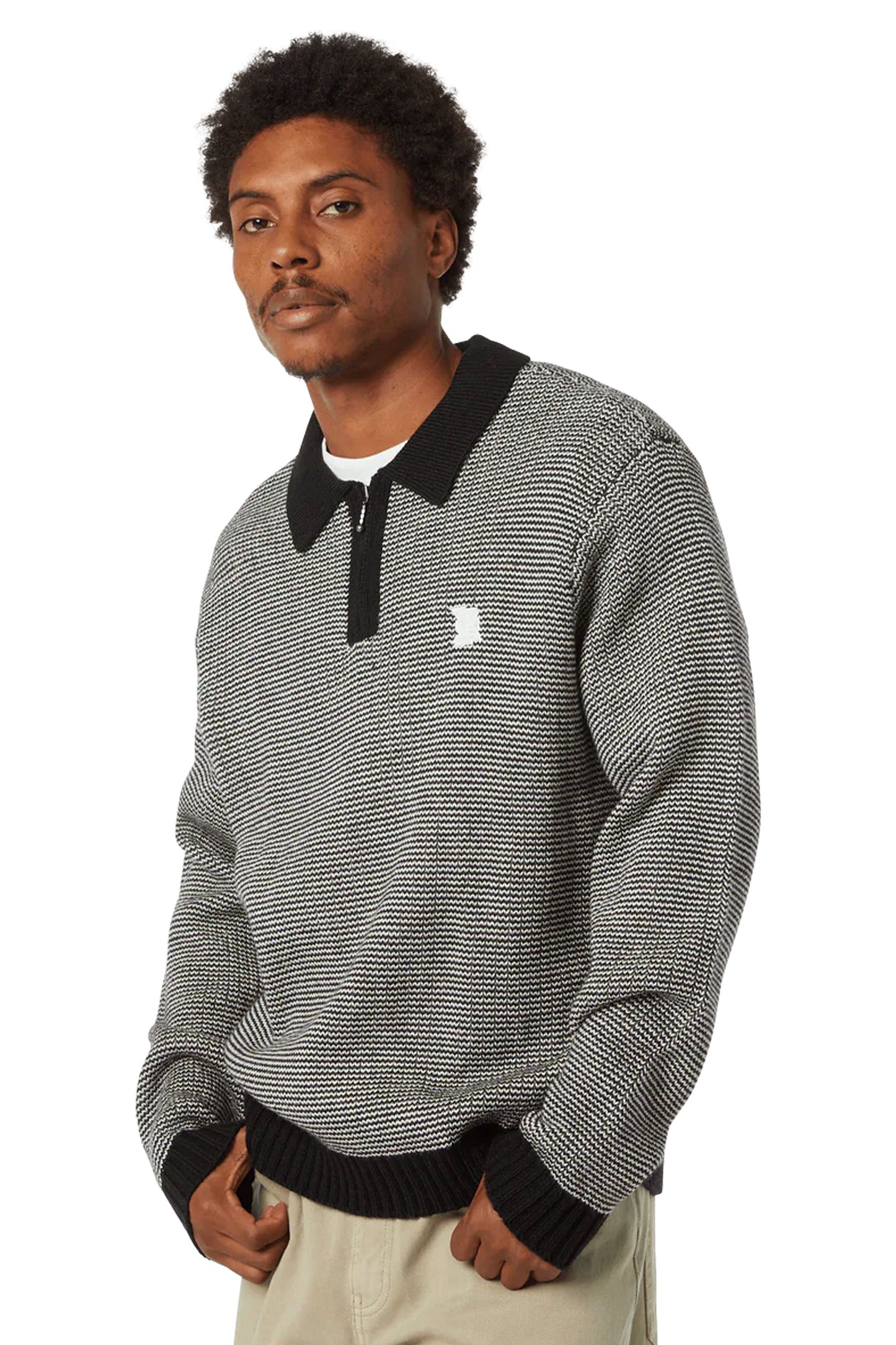 Pukas Surf Shop Man Sweat HUF Megablast Two Tone Waffle Sweater