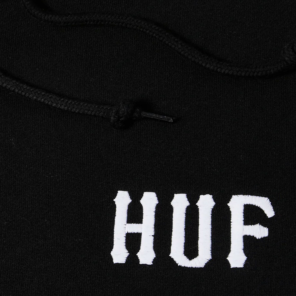 Pukas Surf Shop Man Sweat HUF Set Classic Logo Full Zip Black