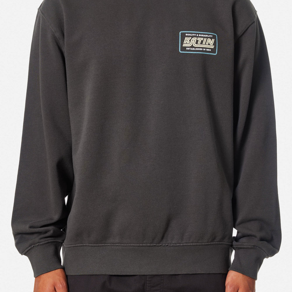 Pukas Surf Shop Man Sweat Katin Pit Stop Crew Black