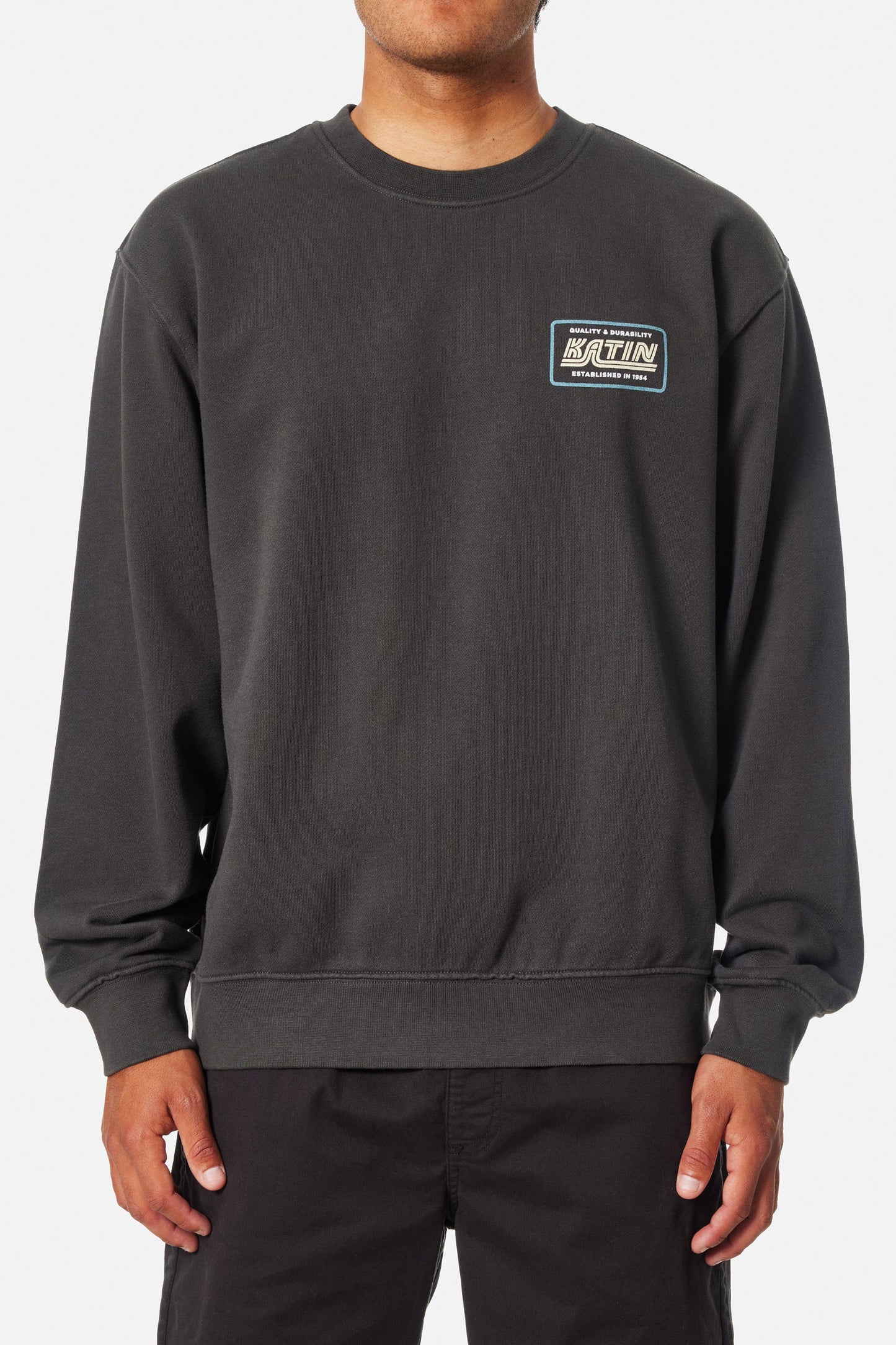 Pukas Surf Shop Man Sweat Katin Pit Stop Crew Black