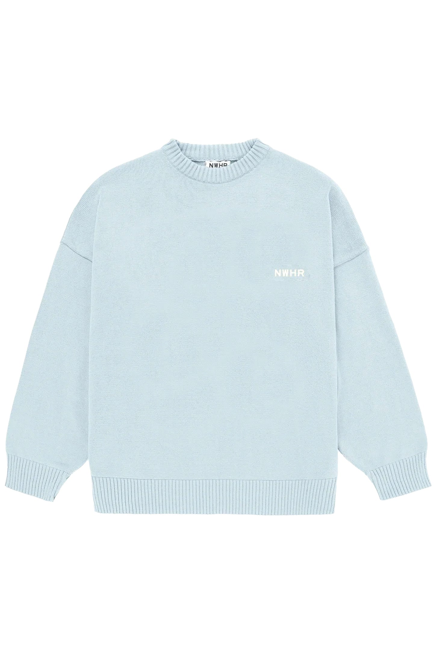 Light blue sweater with 'NOWHERE' text Pukas Surf Shop