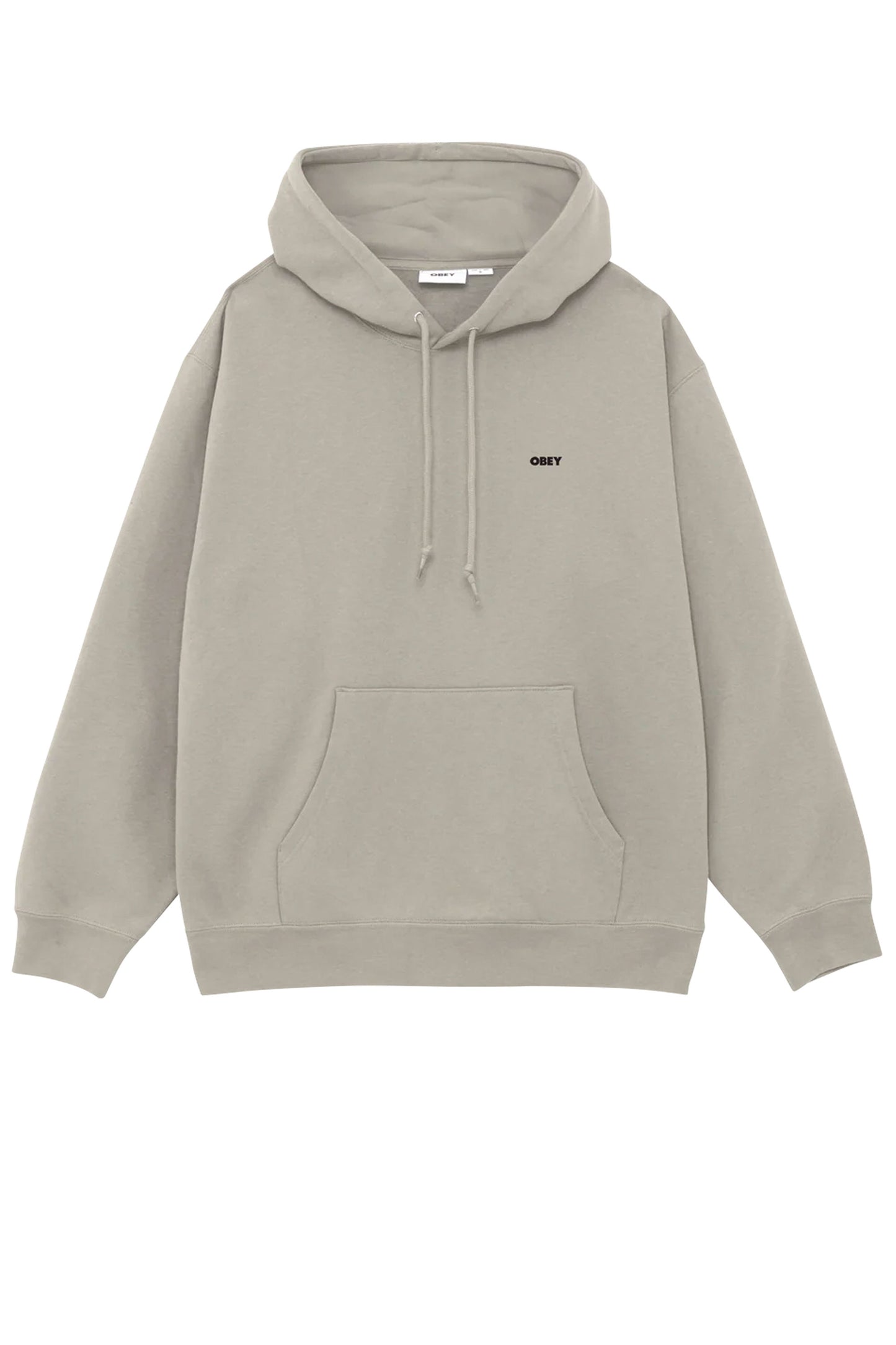 Beige hoodie with 'Obey' logo and floral design Pukas Surf Shop