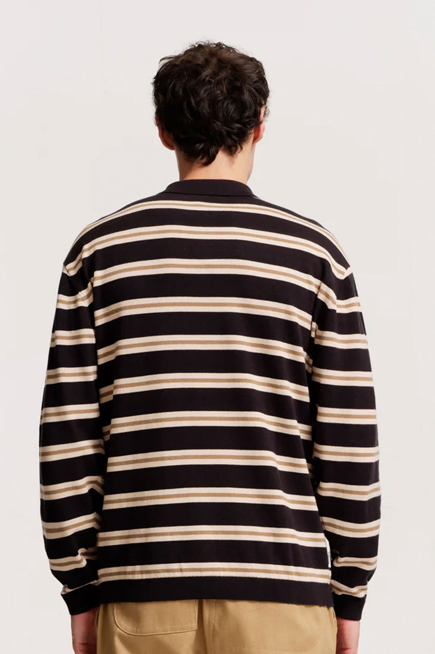 Pukas Surf Shop Man Sweat Parlez Aspen Ls Polo Knit BLack