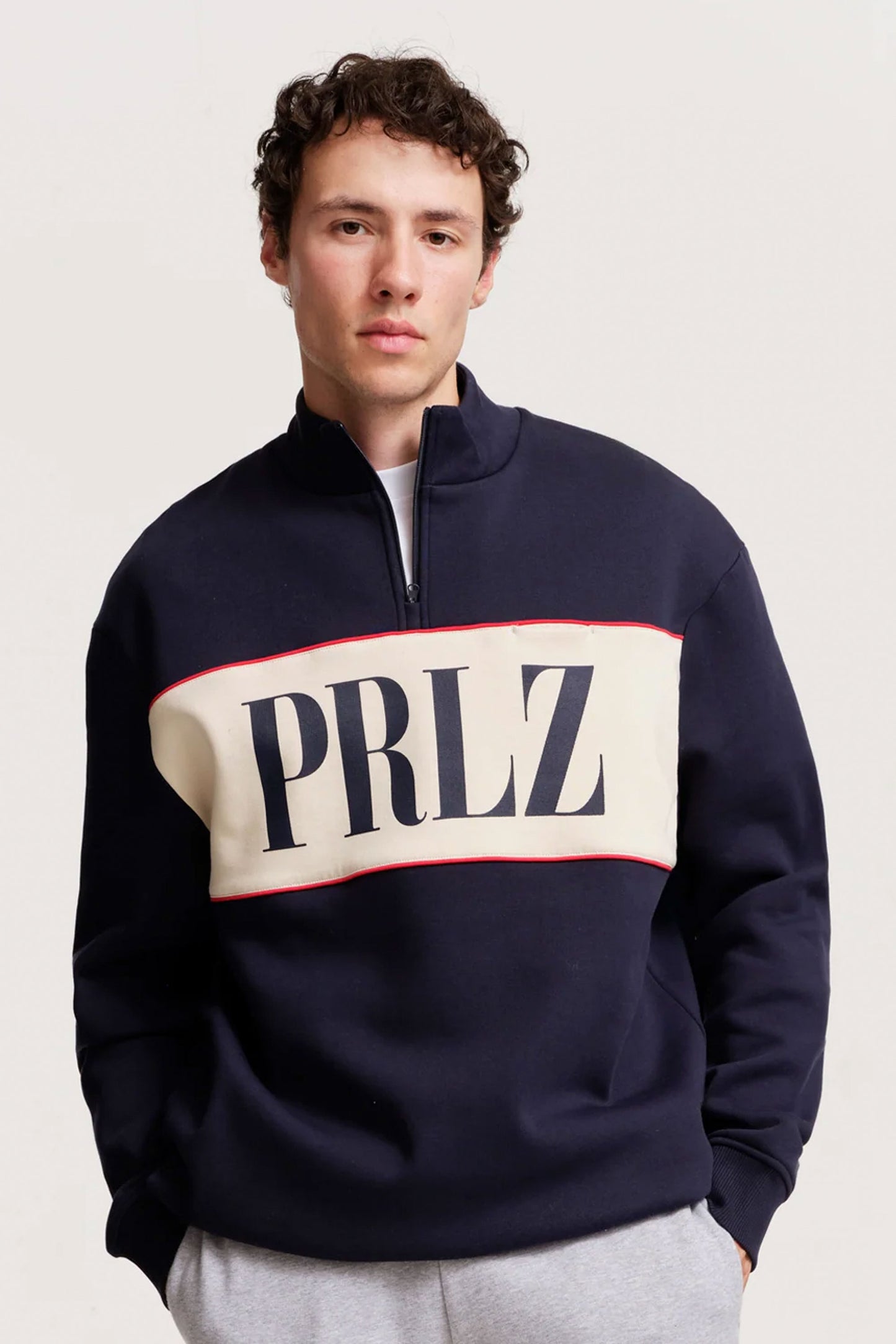 Pukas Surf Shop Man Sweat Parlez Horizon Quarter Zip Midnight