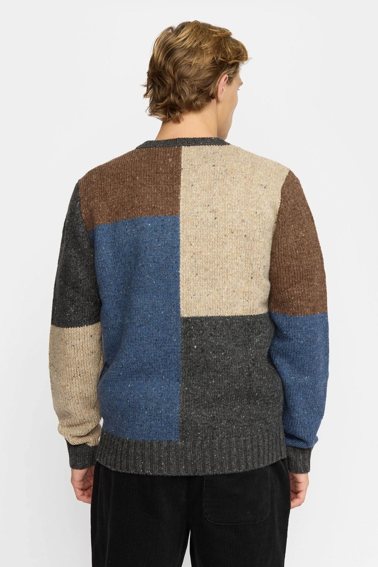 Multicolored Revolution sweater with geometric pattern Pukas Surf Shop