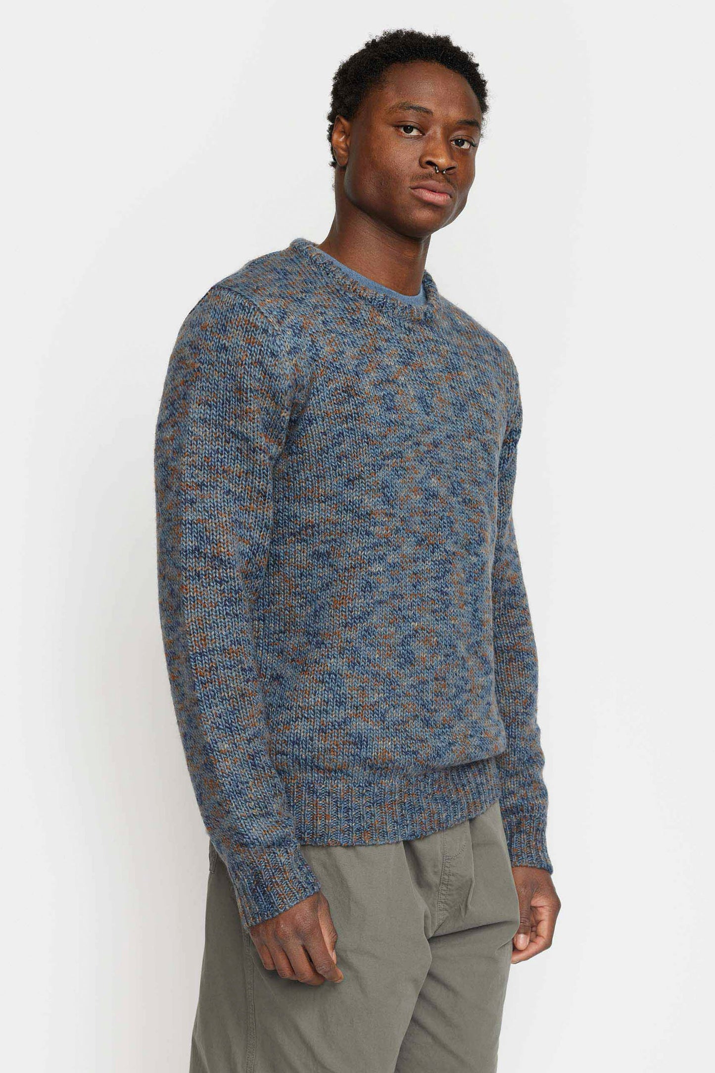 Pukas Surf Shop Revolution structured knit blue sweater