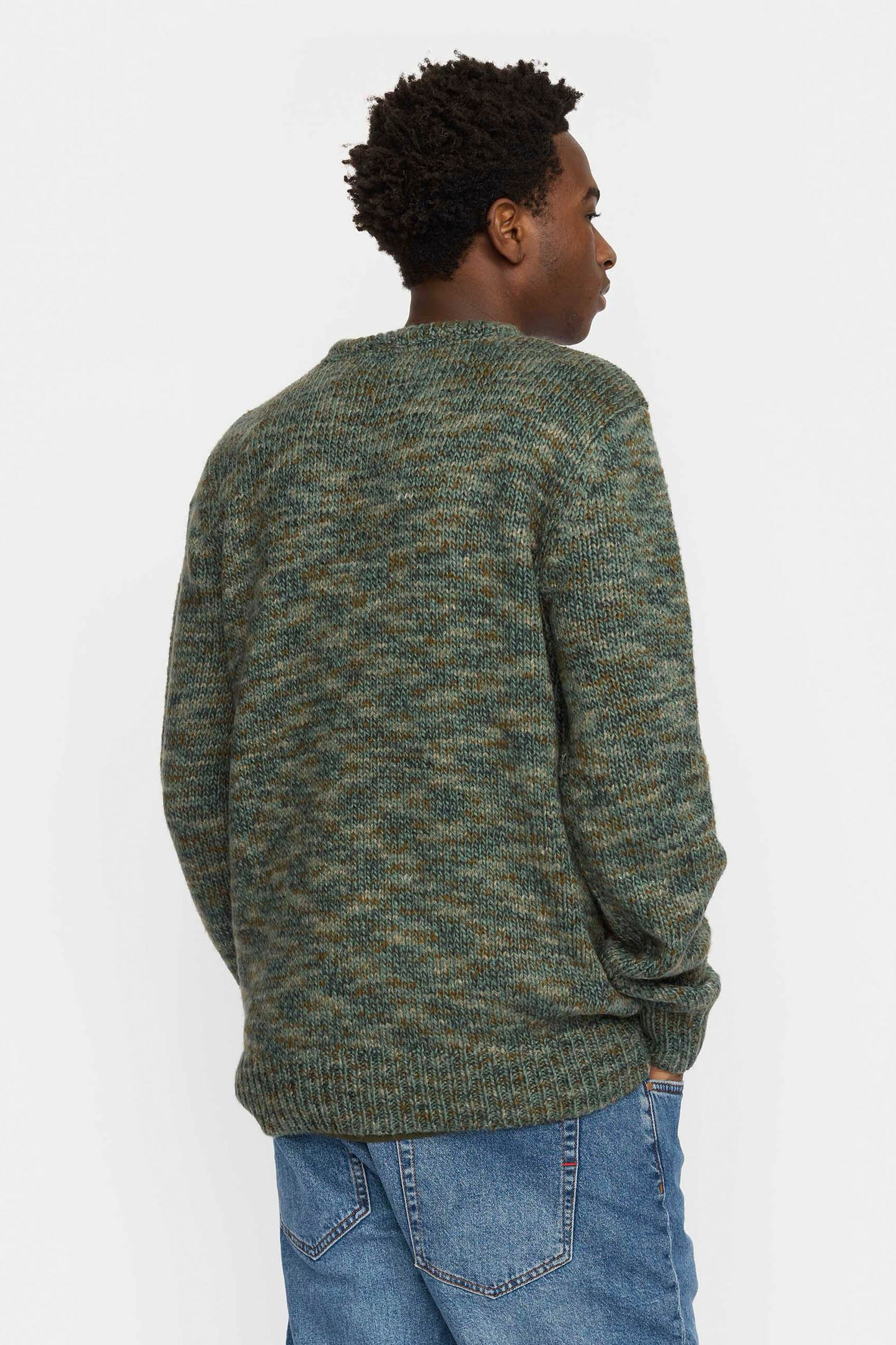 Pukas Surf Shop Revolution structured knit green sweater