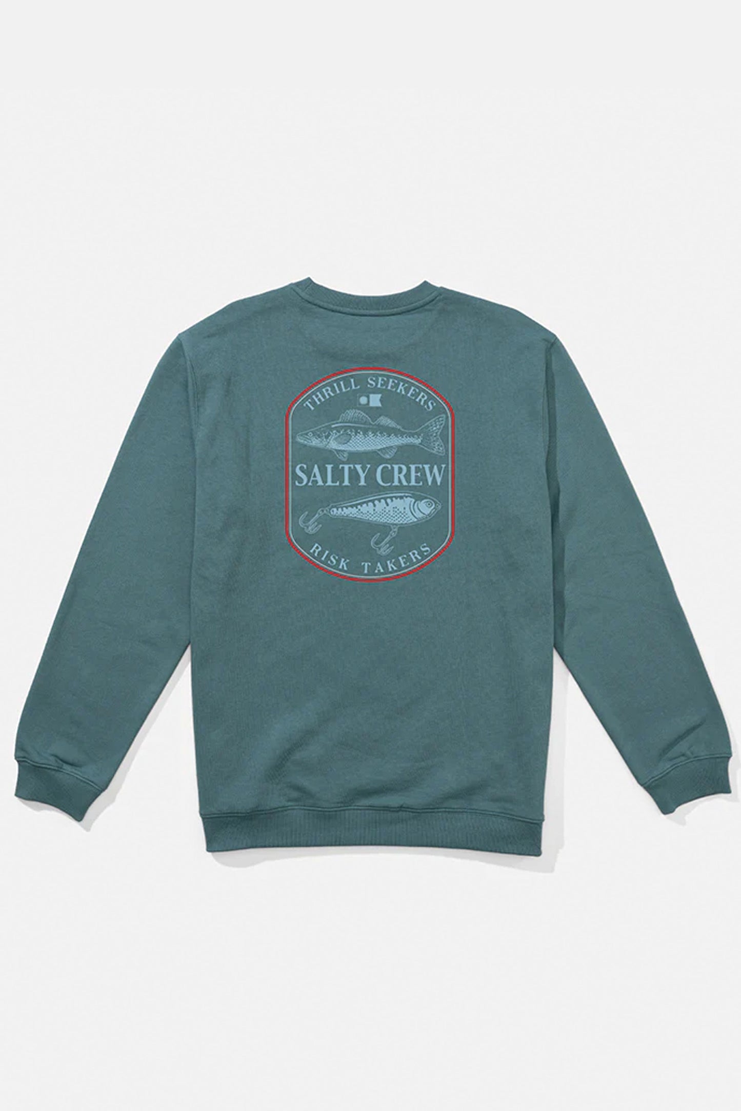 Pukas Surf Shop Salty Crew pullover fleece hoodie in Hydro