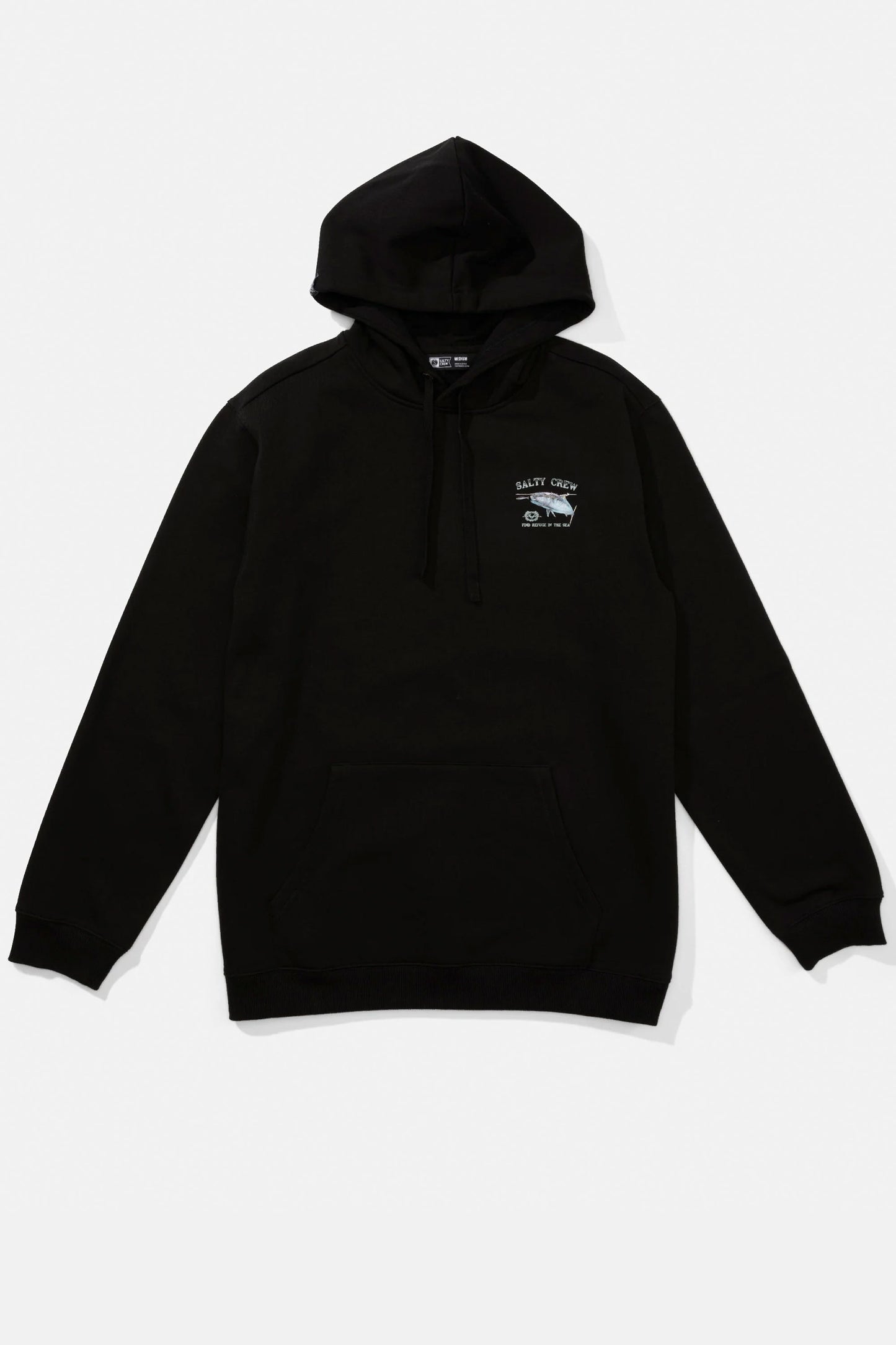Pukas Surf Shop Salty Crew hooded fleece pullover in black