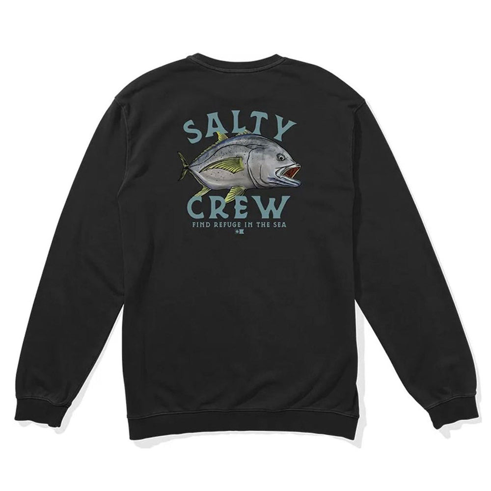 Pukas Surf Shop Man Sweat Salty Crew Ulua Crew Black