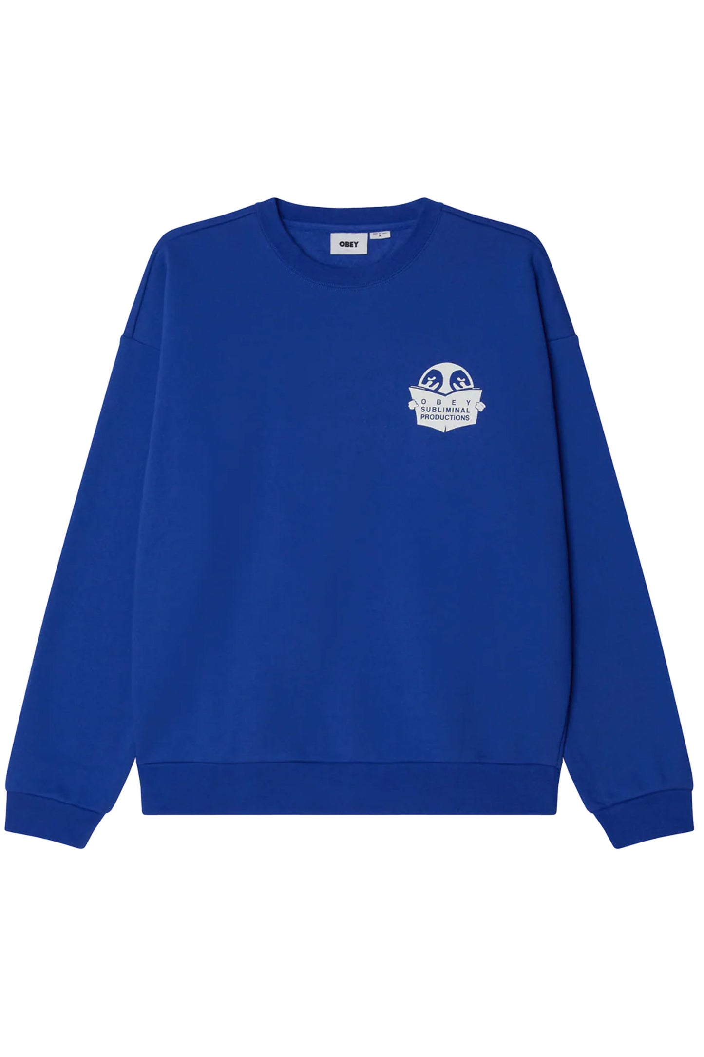 Pukas Surf Shop Man Sweat Weldon Extra Heavy Crew Dazzling Blue