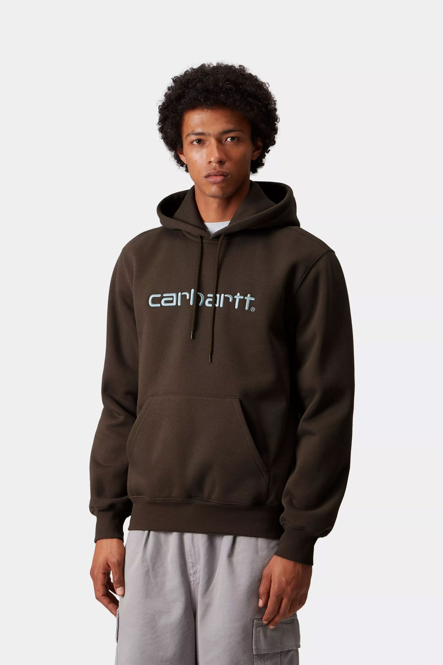 Pukas Surf Shop Carhartt WIP drawcord pullover hoodie in Vitola Citadel