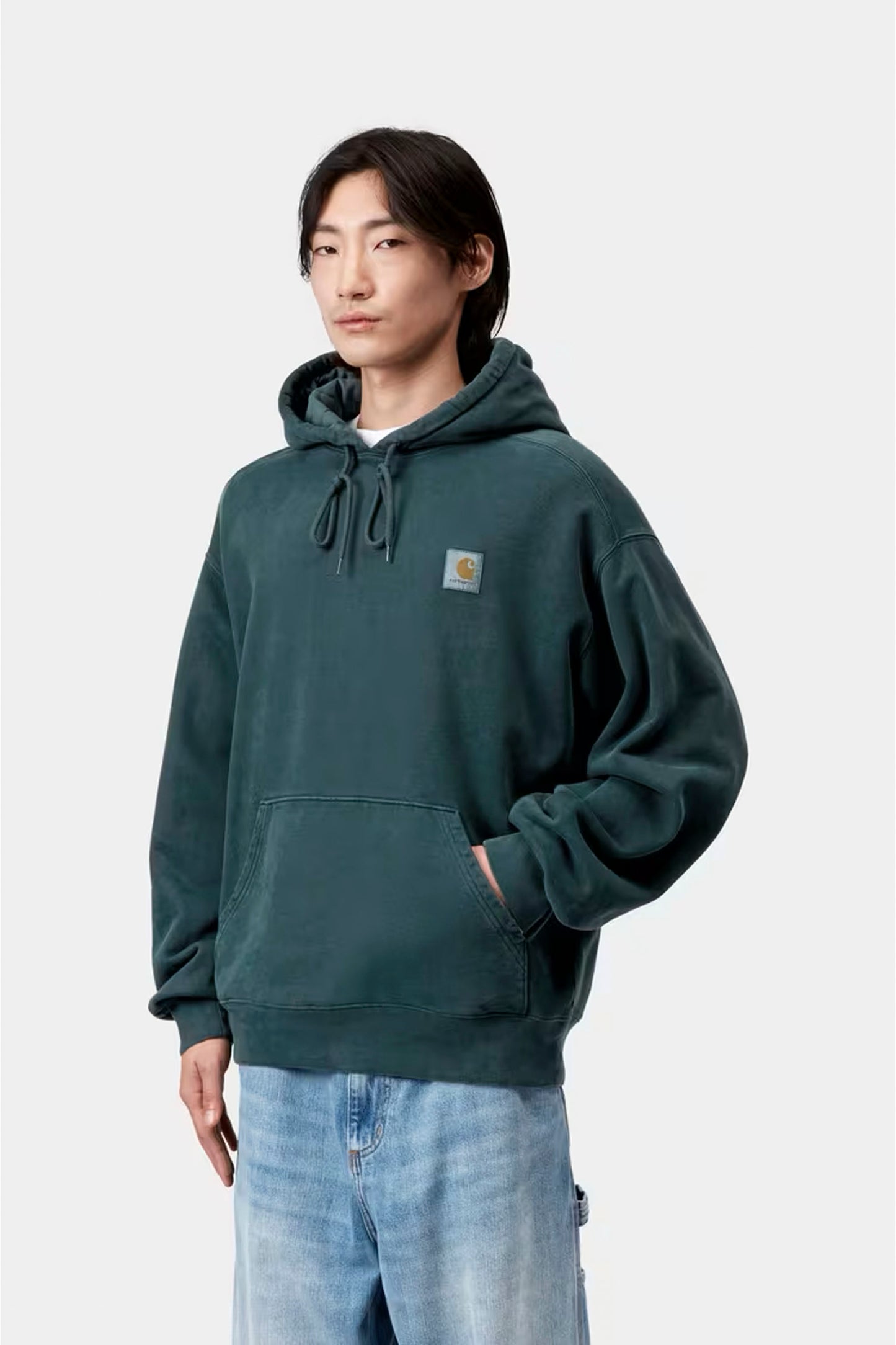 Pukas Surf Shop Carhartt WIP Hooded Vista Sweat in Deep Lagoon