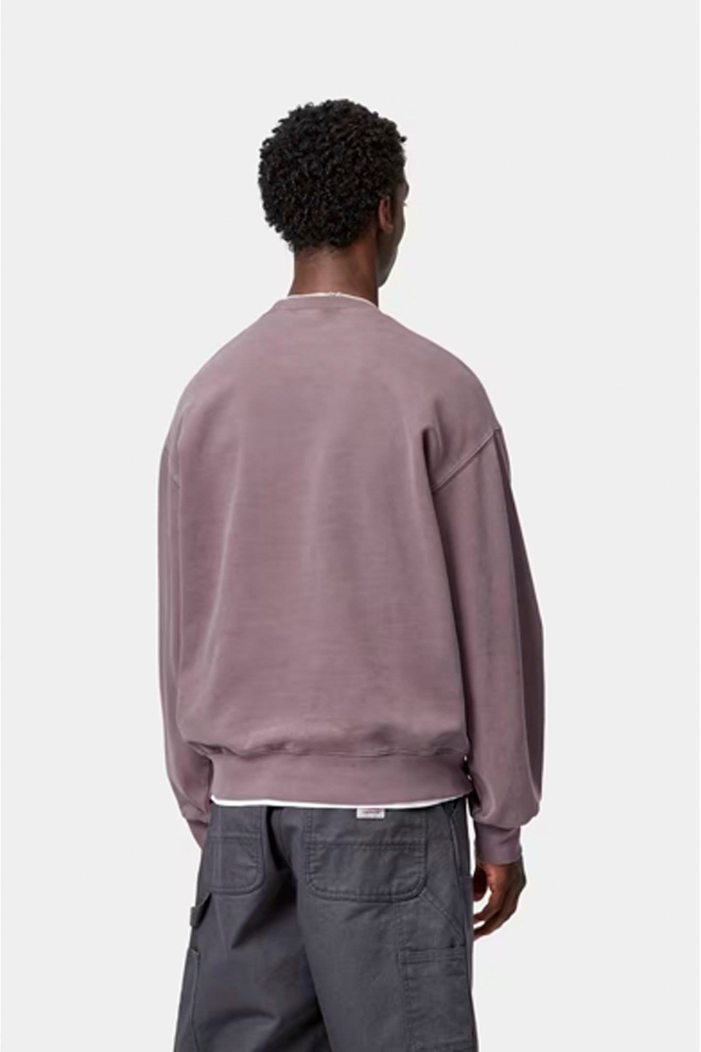 Pukas Surf Shop Carhartt WIP Vista Sweatshirt in Phlox Garment Dyed
