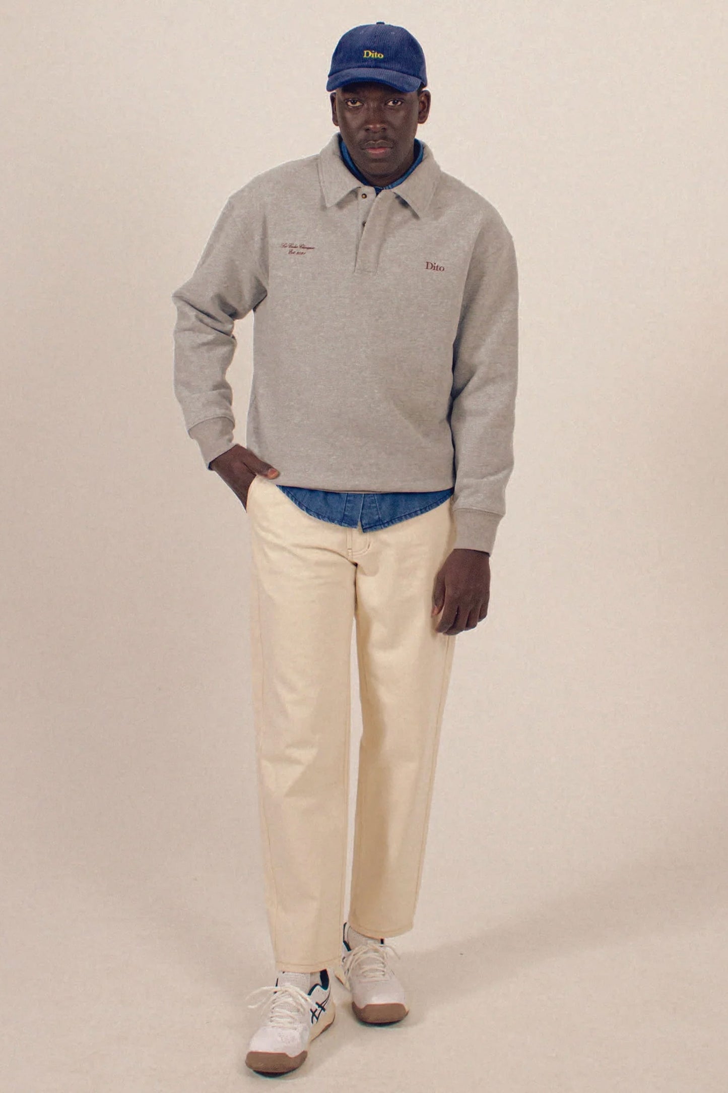 Pukas Surf Shop Dito Collective Marble Button Quarter Zip