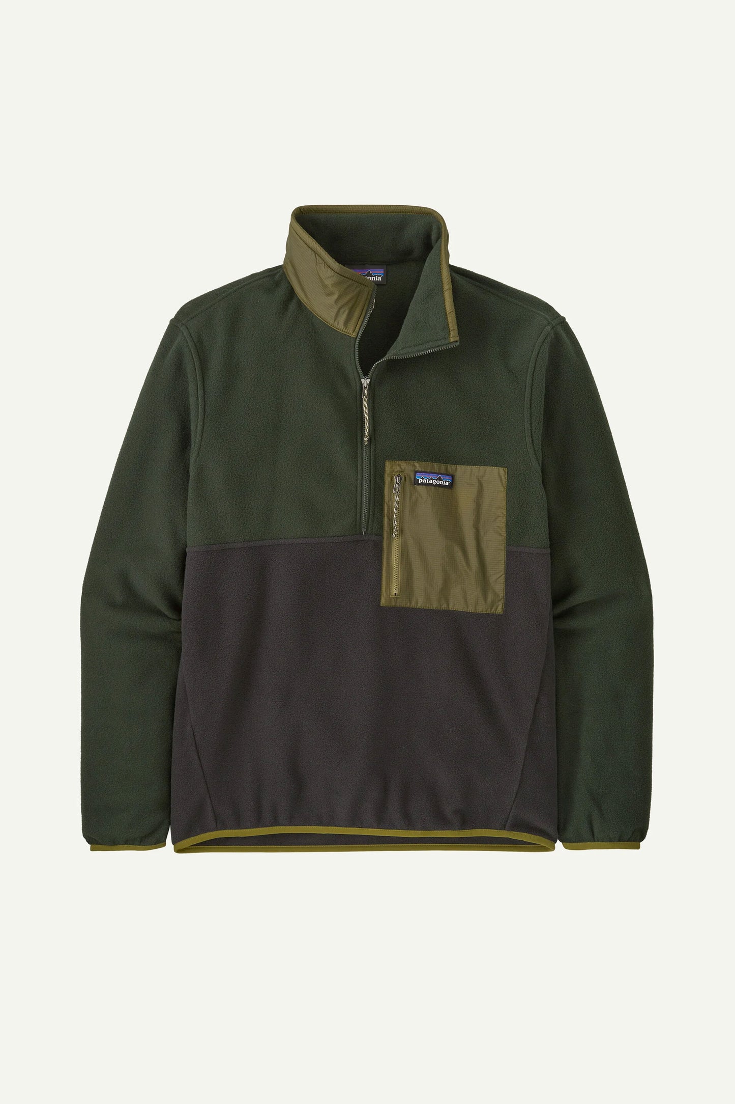 Pukas Surf Shop Patagonia half-zip grid fleece in Black