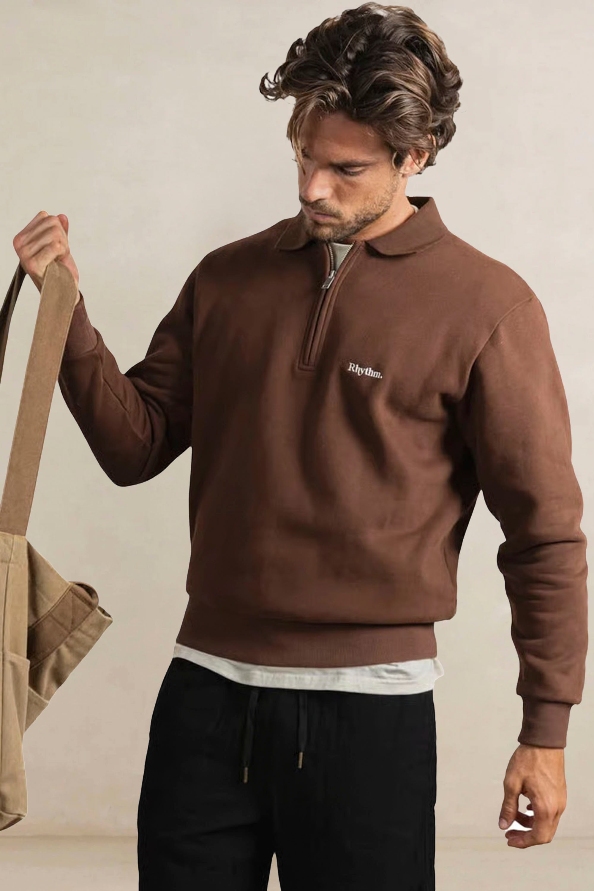 RHYTHM Furnace Quarter Zip Fleece | Shop at PUKAS SURF SHOP