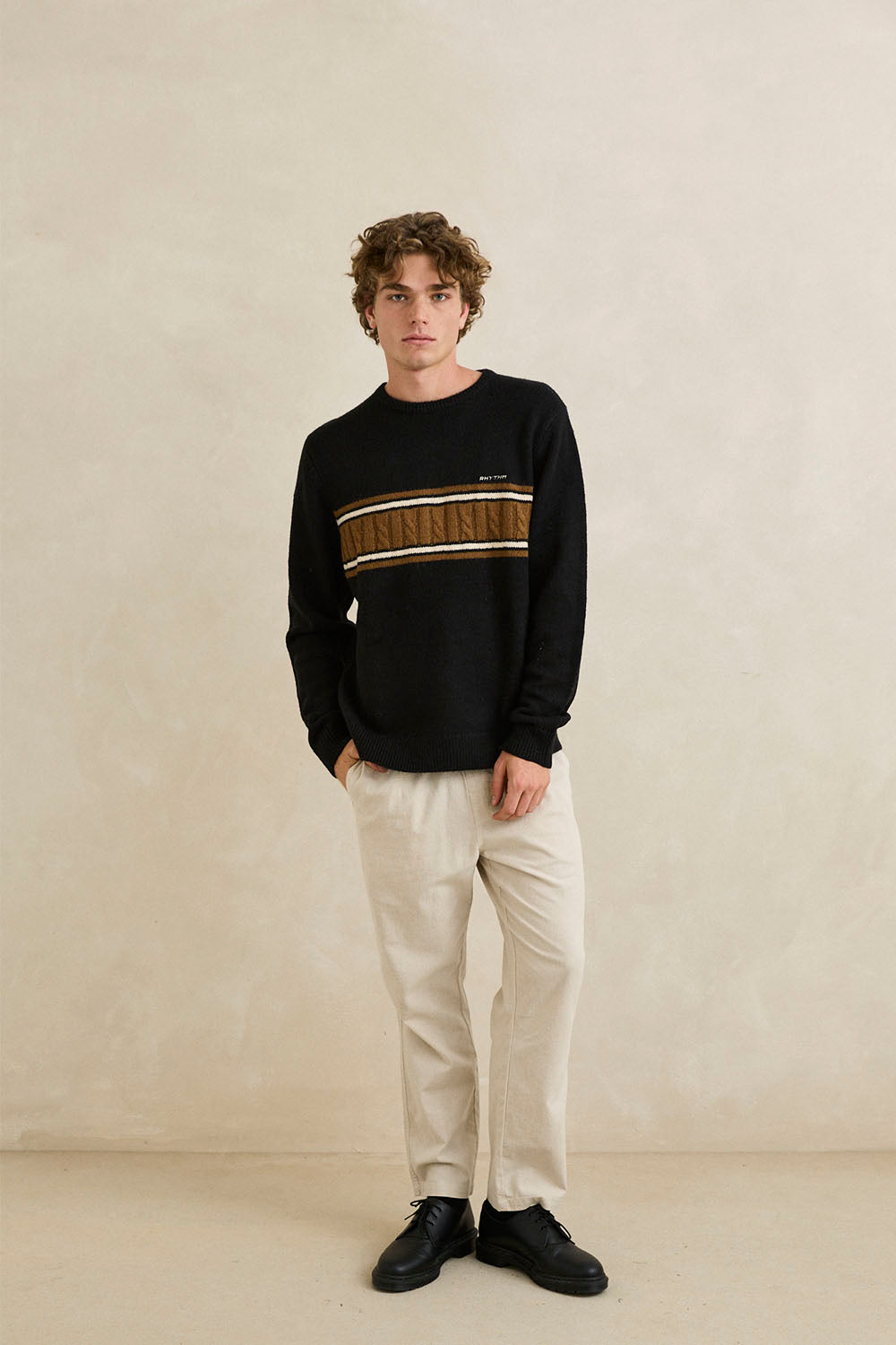 RHYTHM Mohair Stripe Knit Men's Sweater | Shop at Pukas Surf Shop