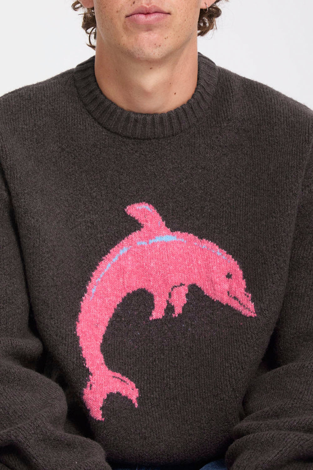 VOLCOM FA Ozzy Dolphin Sweater Raisin | Shop at PUKAS SURF SHOP