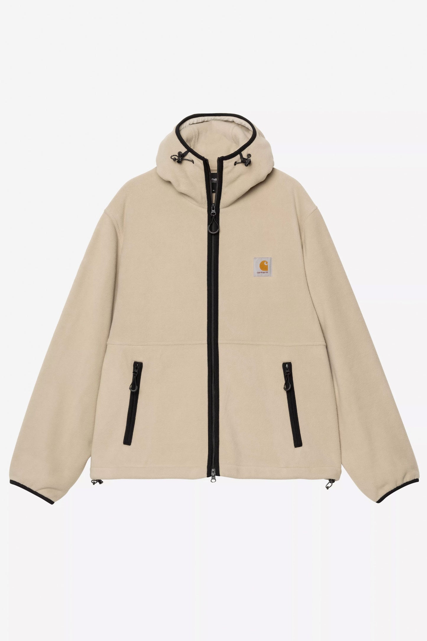 Pukas Surf Shop Carhartt WIP hooded fleece liner jacket in Fleur De Sel