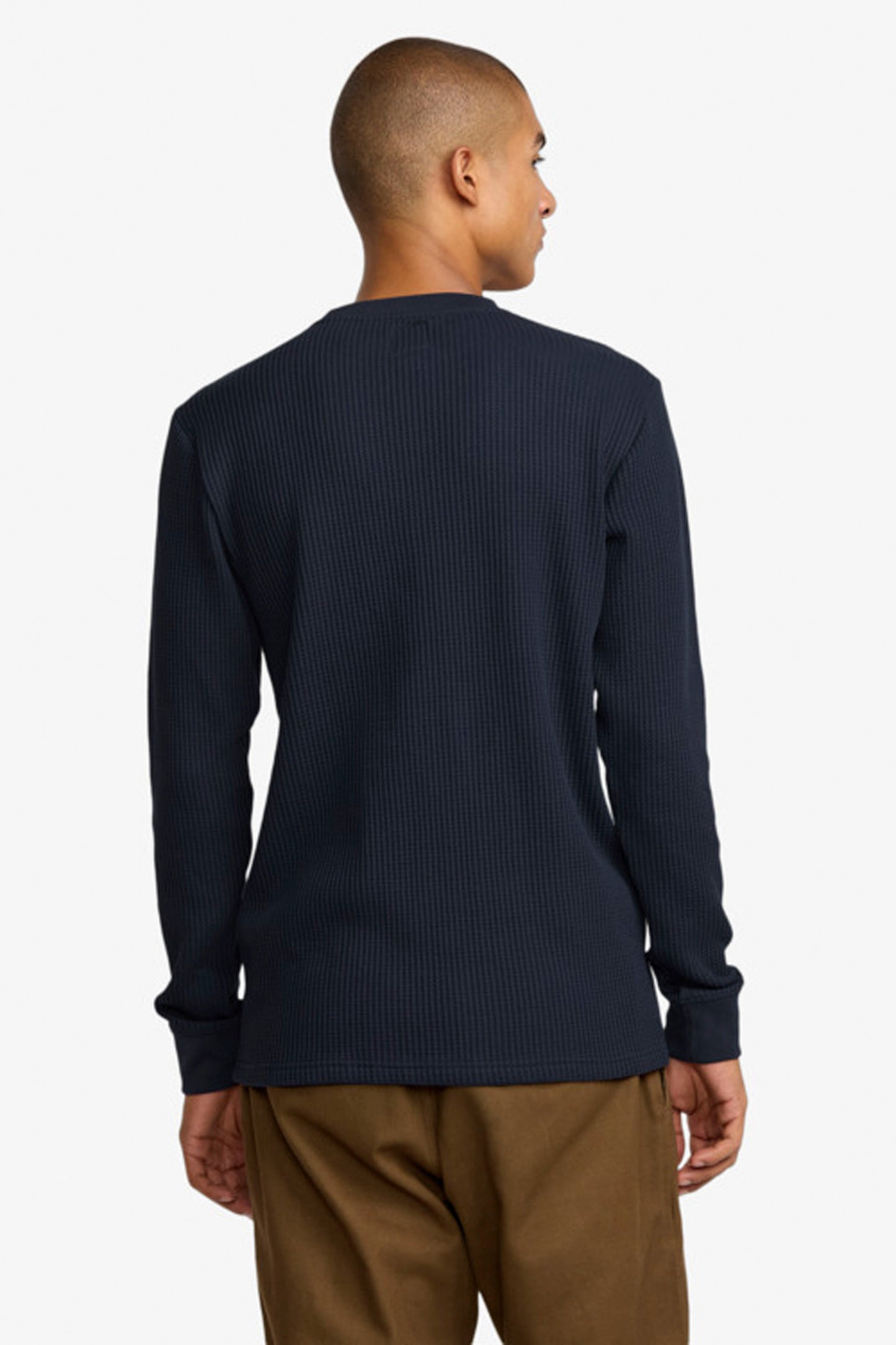 Pukas Surf Shop RVCA men’s waffle thermal tee in Moody