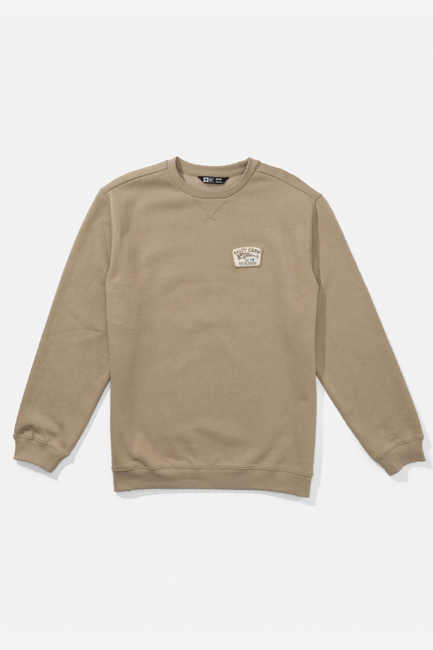 Pukas Surf Shop Salty Crew crew fleece sweater in stone
