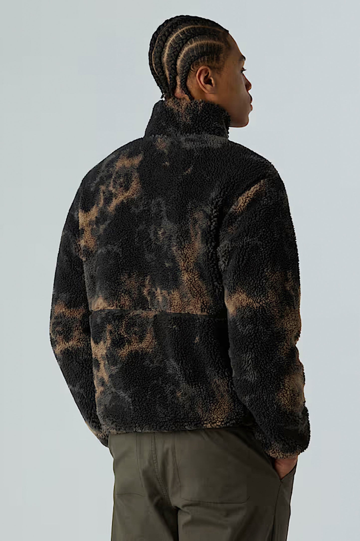 Pukas Surf Shop The North Face Men’s Extreme Pile Printed Pullover Fleece in Mocha Brown