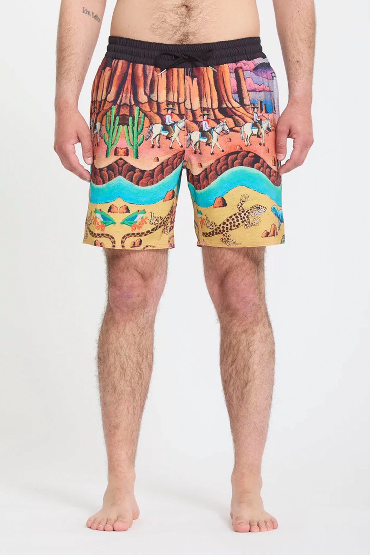 Volcom FA Mickey Mason Trunk 17 – Men's multicolour boardshort, 17" inseam, artist collab print – Pukas Surf Shop