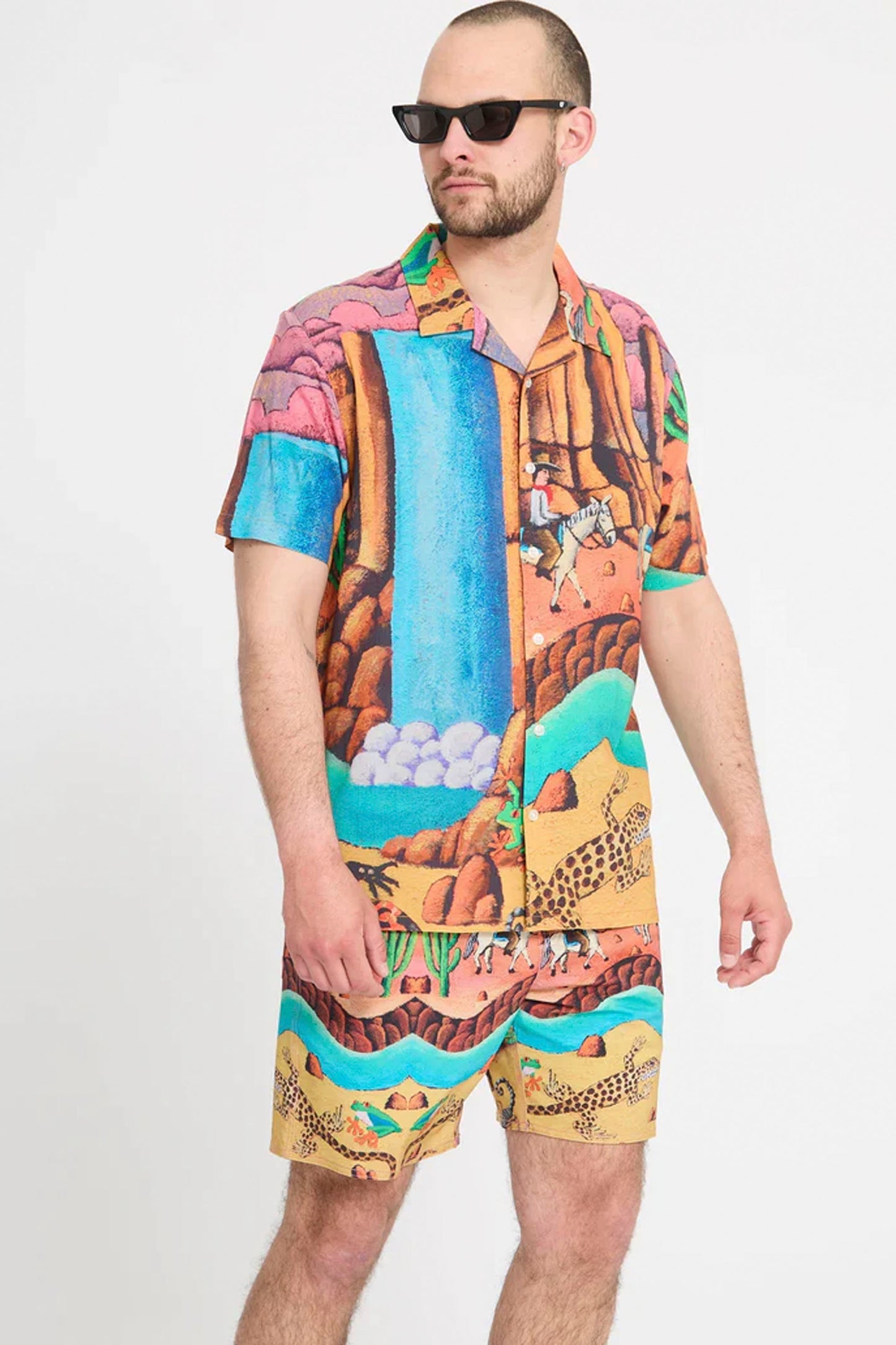 Volcom FA Mickey Mason Trunk 17 – Men's multicolour boardshort, 17" inseam, artist collab print – Pukas Surf Shop