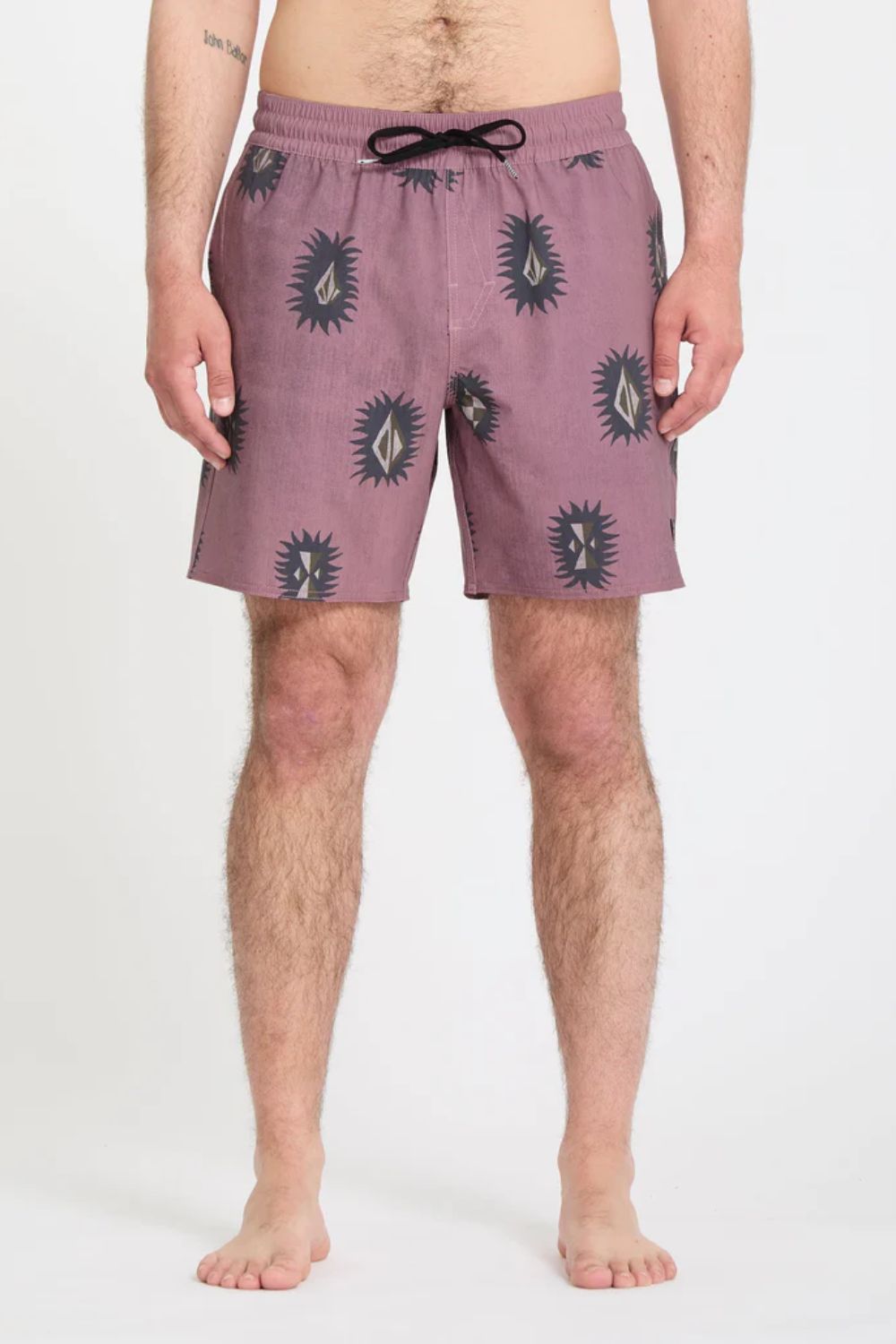VOLCOM Psyche Cotton Trunk 17 stone rose men's boardshort – cotton surf lifestyle summer swimwear

