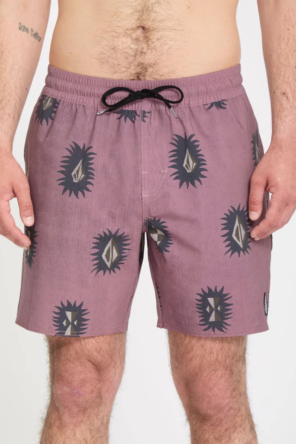 VOLCOM Psyche Cotton Trunk 17 stone rose men's boardshort – cotton surf lifestyle summer swimwear

