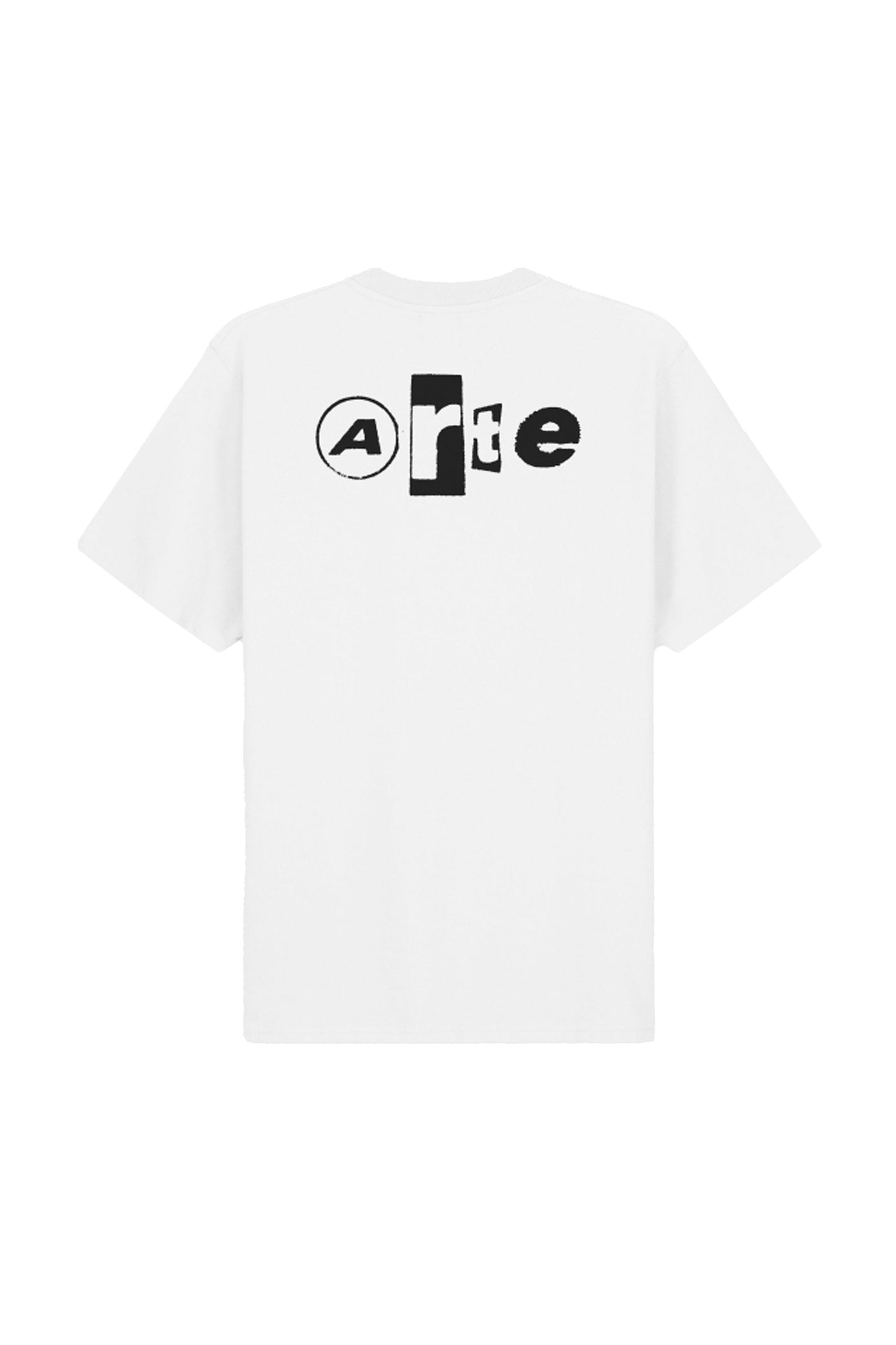 ARTE Back Collage T-Shirt White - Men's Vintage Graphic Tee
