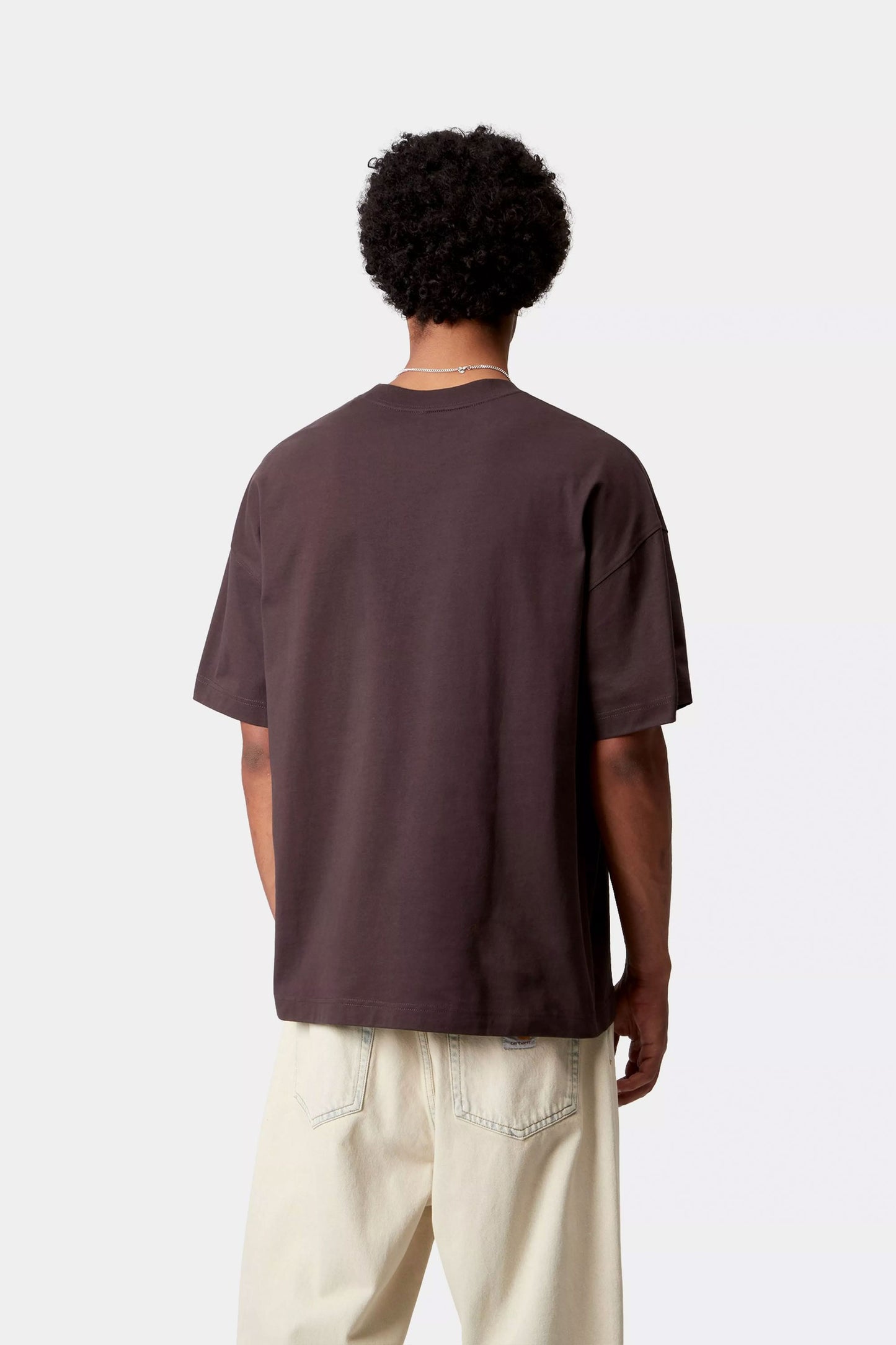 Pukas Surf Shop Carhartt Wip classic tee with chest pocket in Palisander
