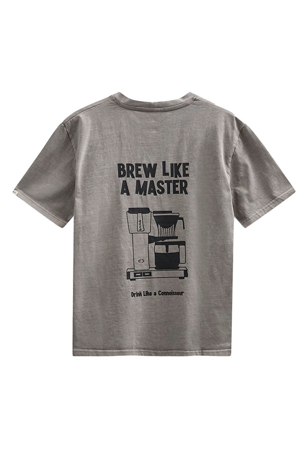 Anerkjendt Akvillads Brew Like A Master Tee in Grey Flannel — men's relaxed-fit graphic tee, new arrival at Pukas Surf Shop

