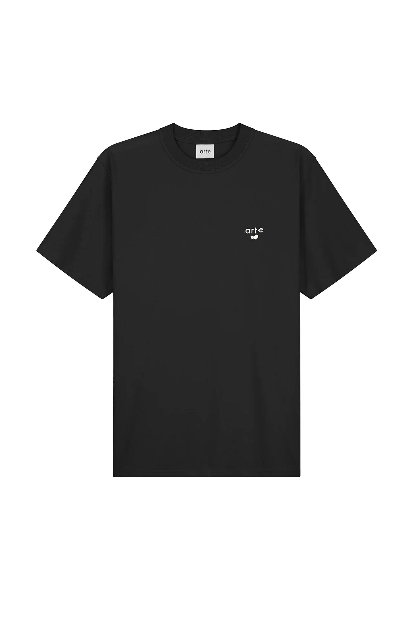 ARTE Heart Logo T-Shirt Black - Men's Essential Graphic Tee
