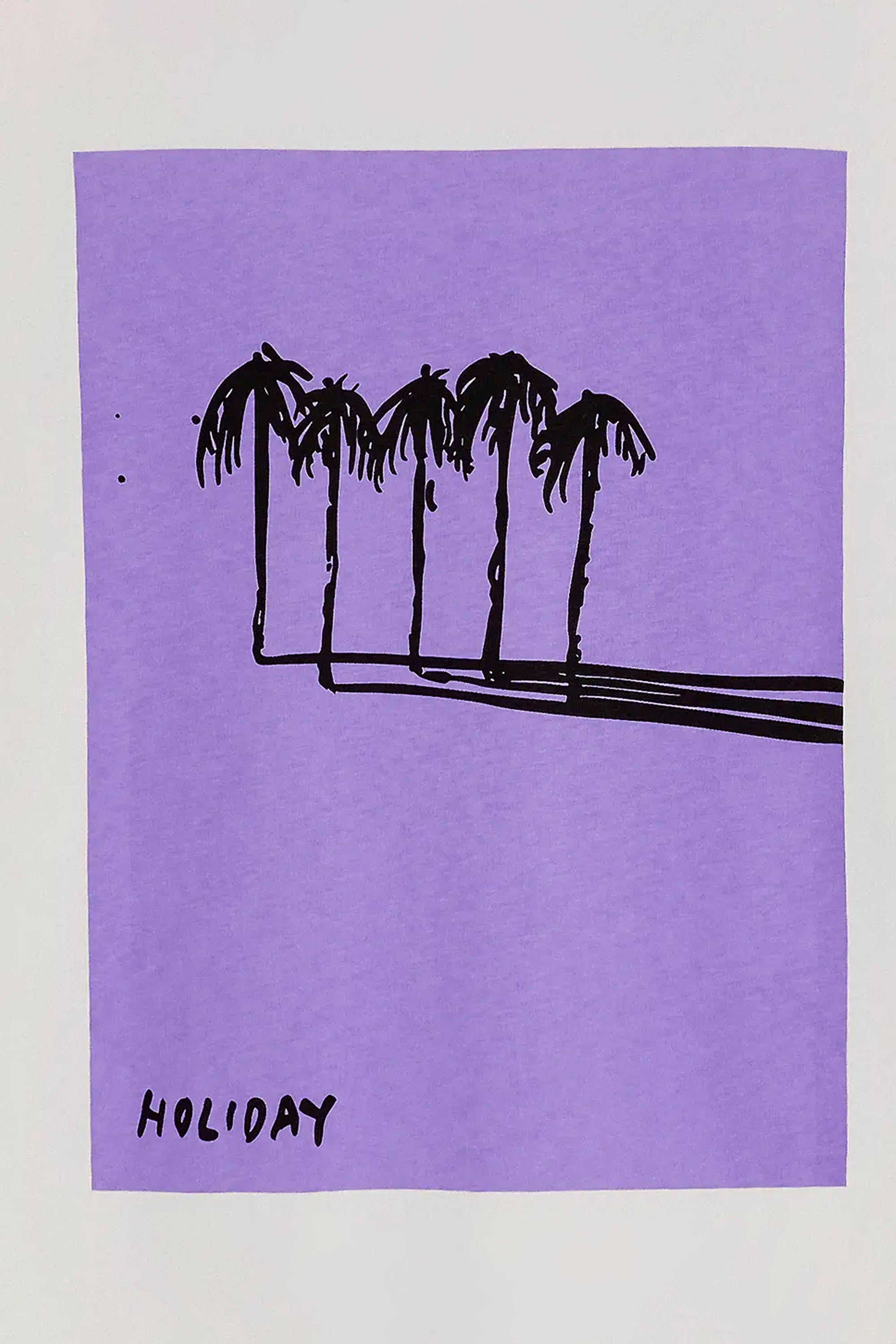 BASK IN THE SUN Holiday Tee Purple | Shop at PUKAS SURF SHOP