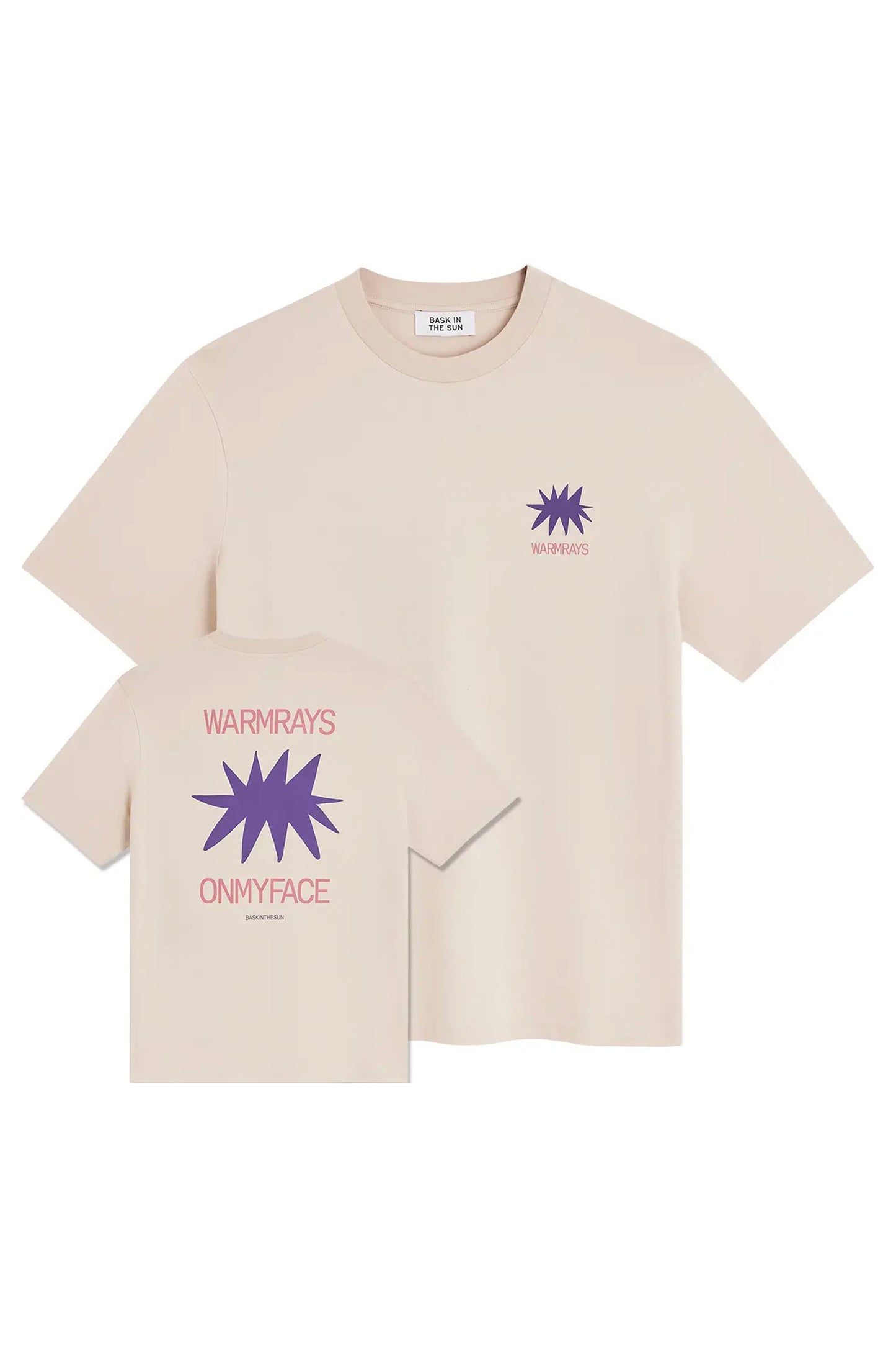 Bask In The Sun Warmrays Tee in Clay – organic cotton jersey men's tee, front view | Pukas Surf Shop