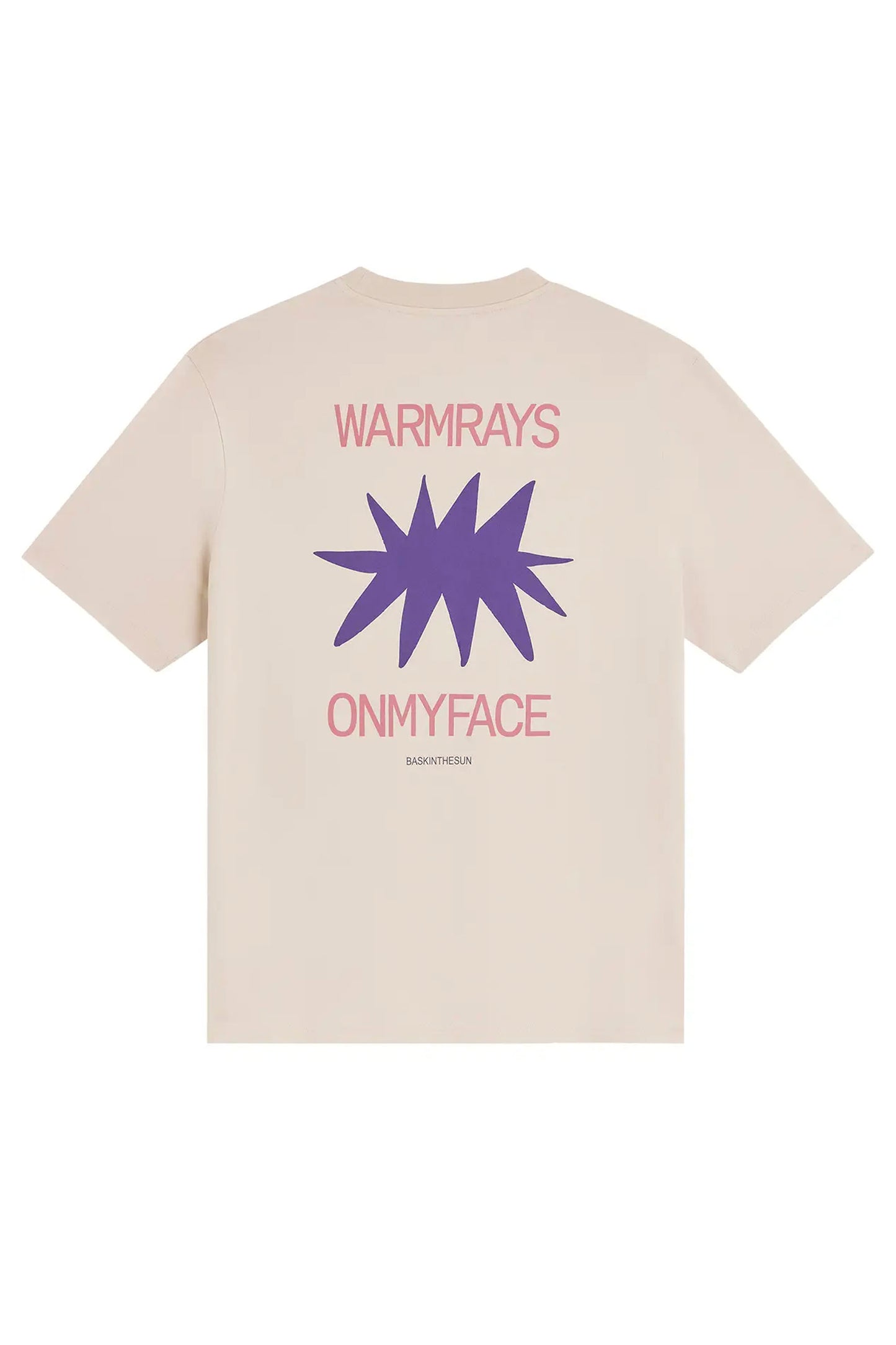 Bask In The Sun Warmrays Tee in Clay – organic cotton jersey men's tee, back view | Pukas Surf Shop