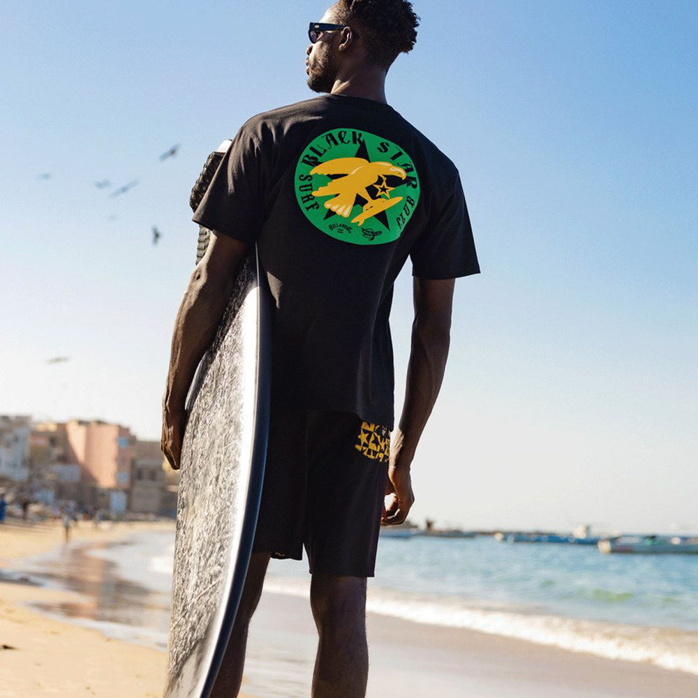 Pukas Surf Shop Man Tee Billabong Mamiwata Black Star Black