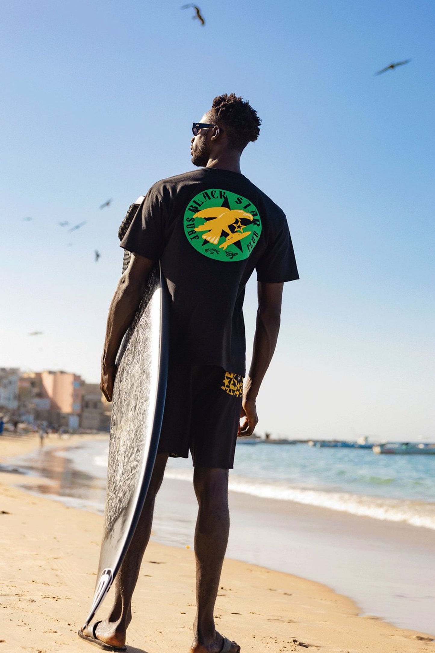 Pukas Surf Shop Man Tee Billabong Mamiwata Black Star Black