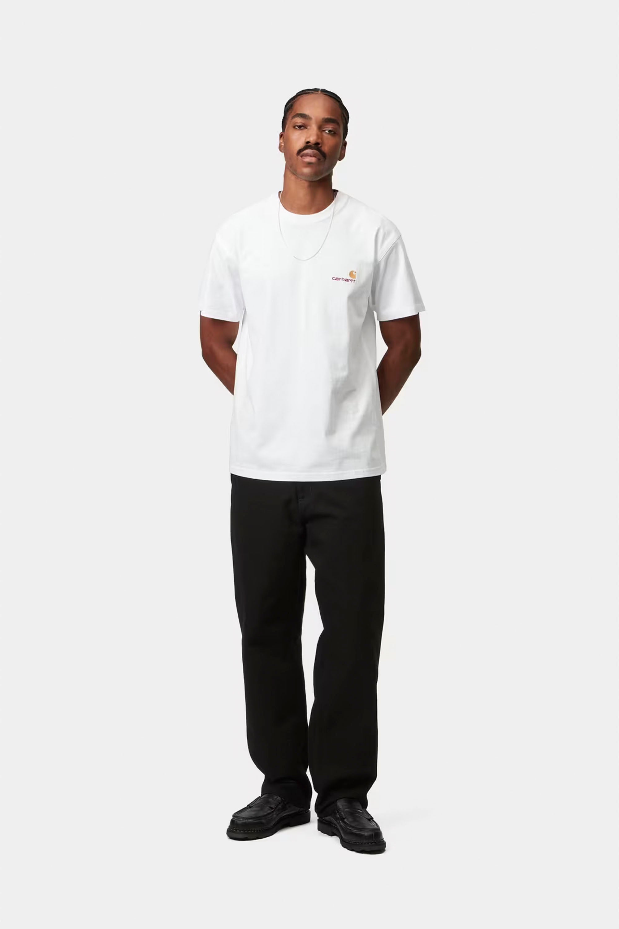 Carhartt WIP American Script T-Shirt White | Shop at PUKAS SURF SHOP