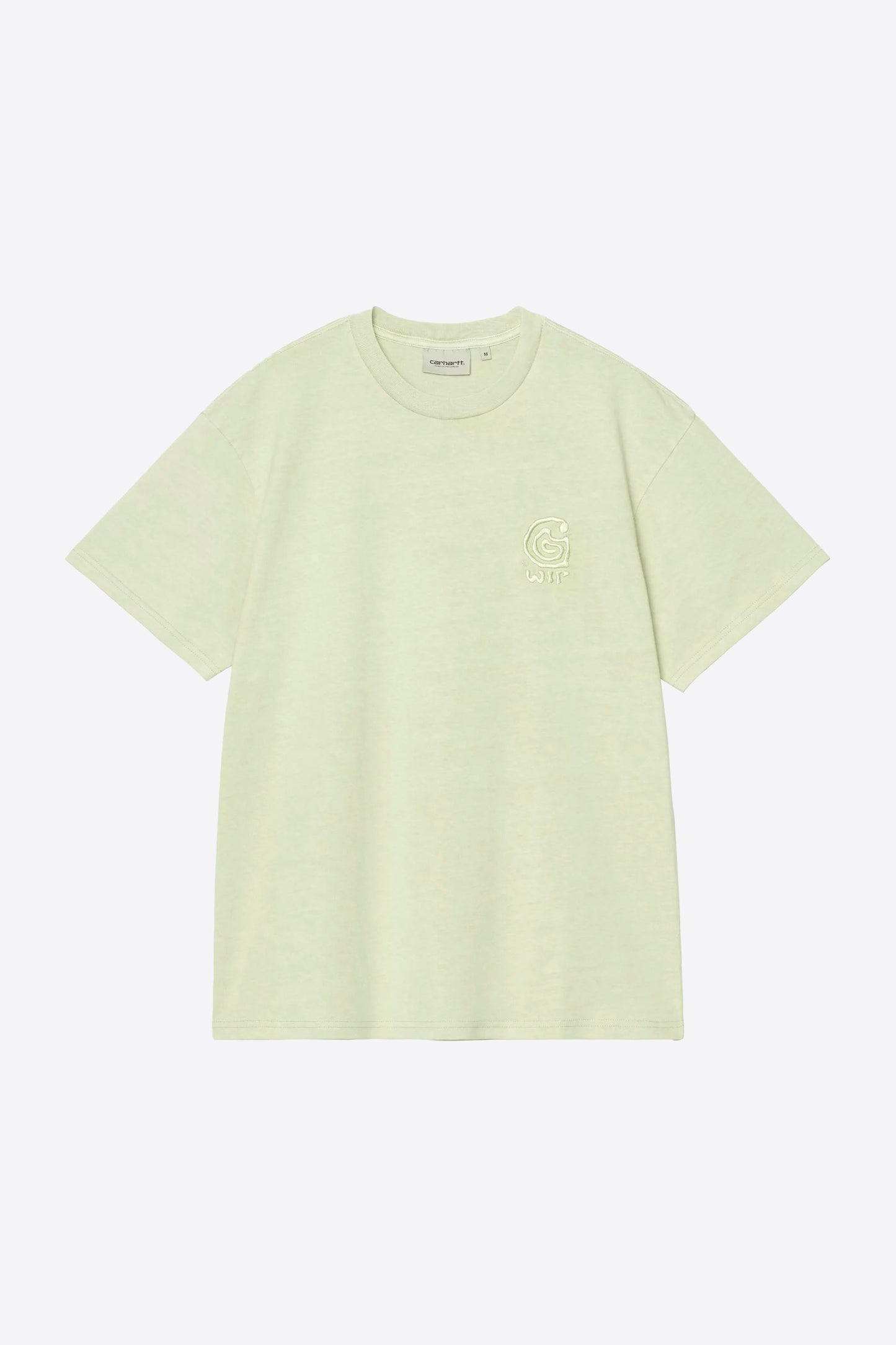 Pukas Surf Shop Carhartt WIP pale olive garment-dyed t-shirt organic cotton relaxed fit