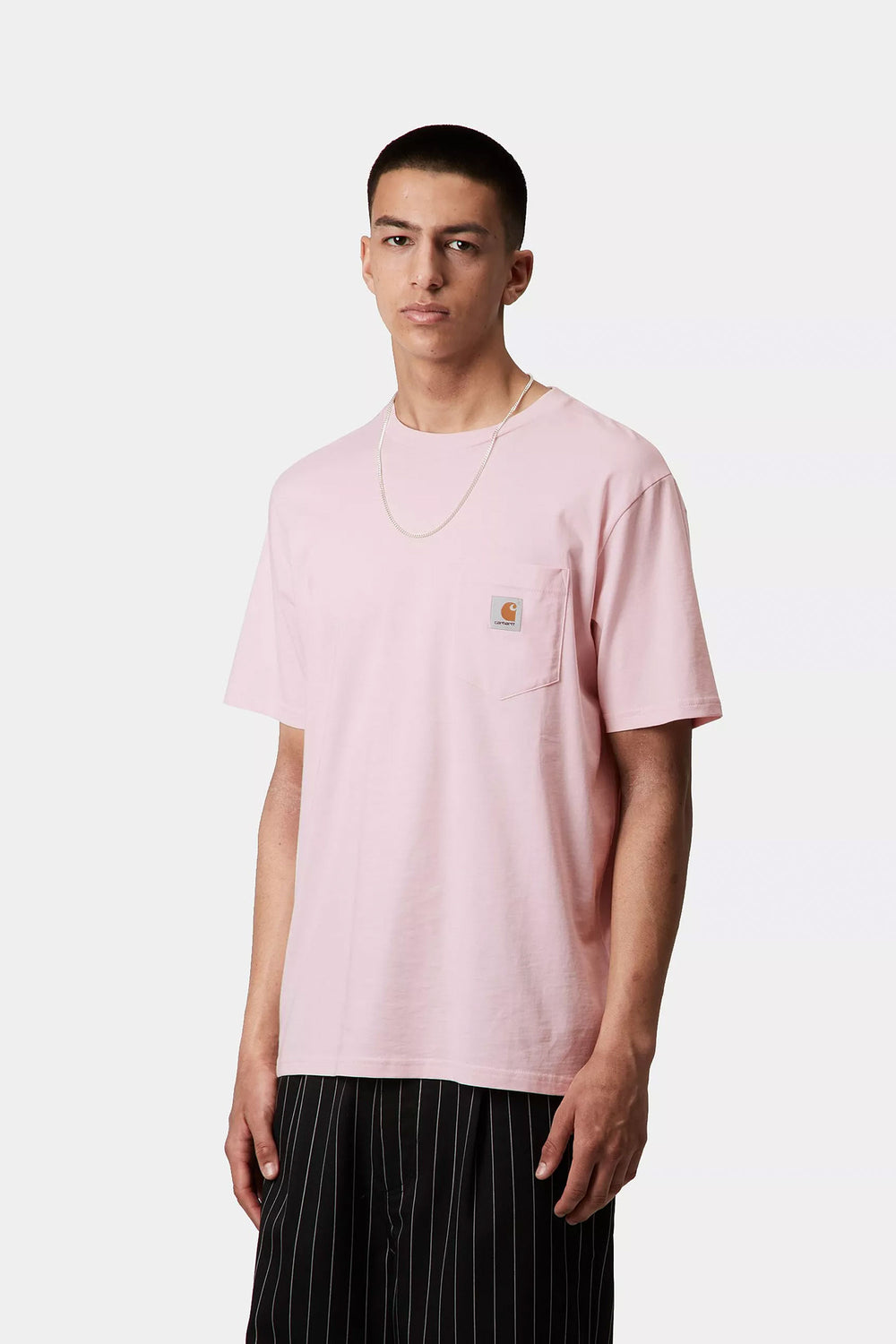 Pukas Surf Shop Man Tee Carhartt Wip Pocket Shirt Air Pink