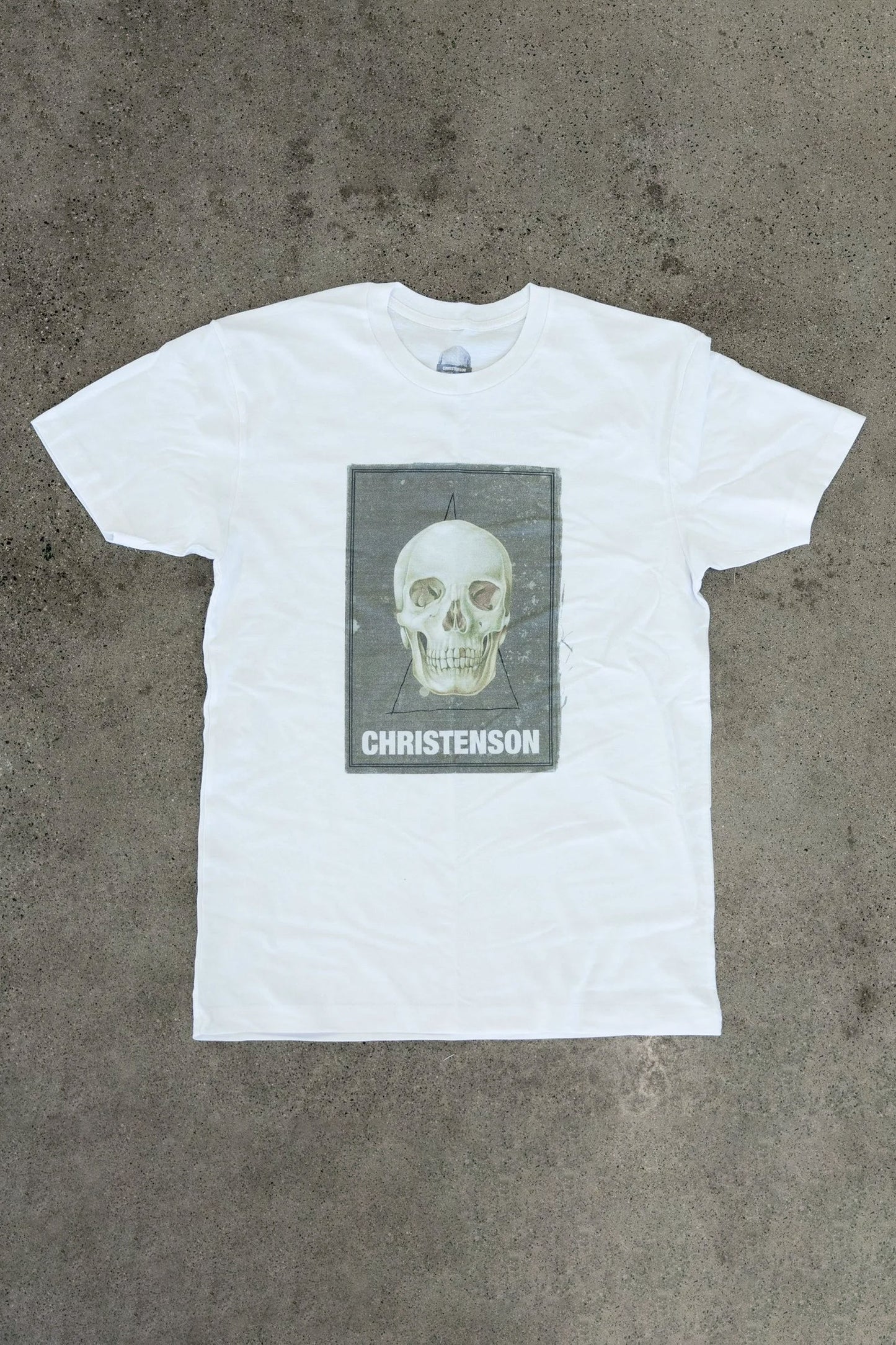 Christenson White t-shirt with a graphic design Pukas Surf Shop