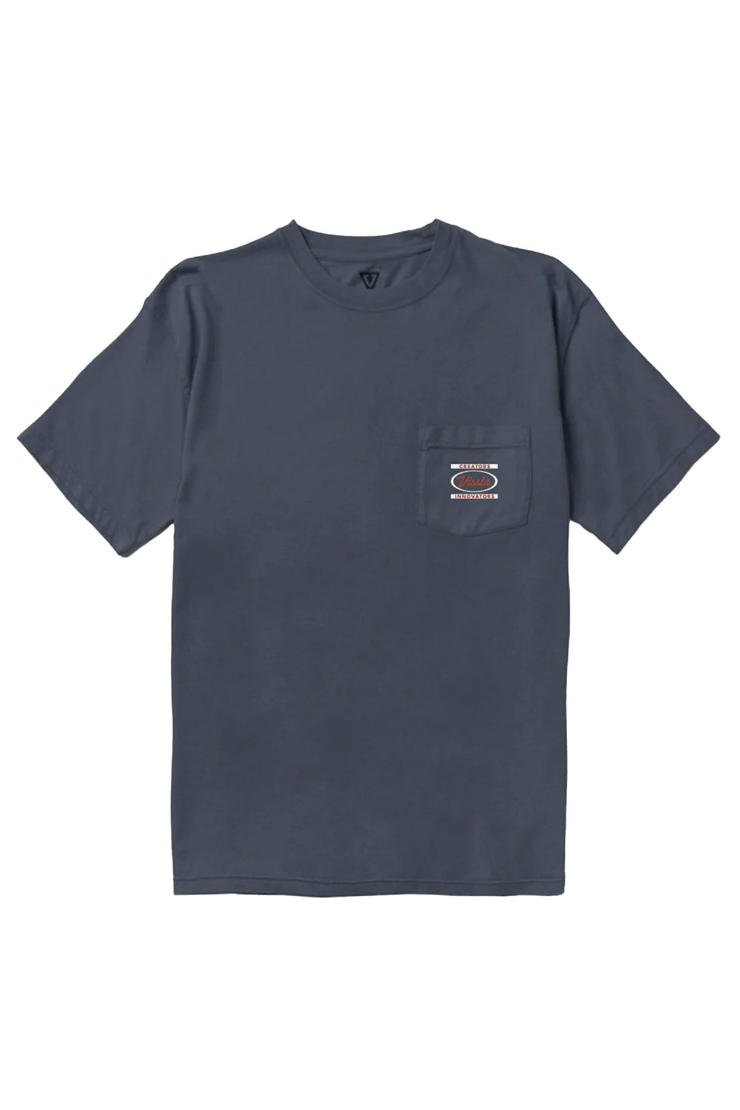 Vissla Pukas Surf Shop Creators Gathering Premium Organic Pkt Tee Midnight relaxed organic cotton
