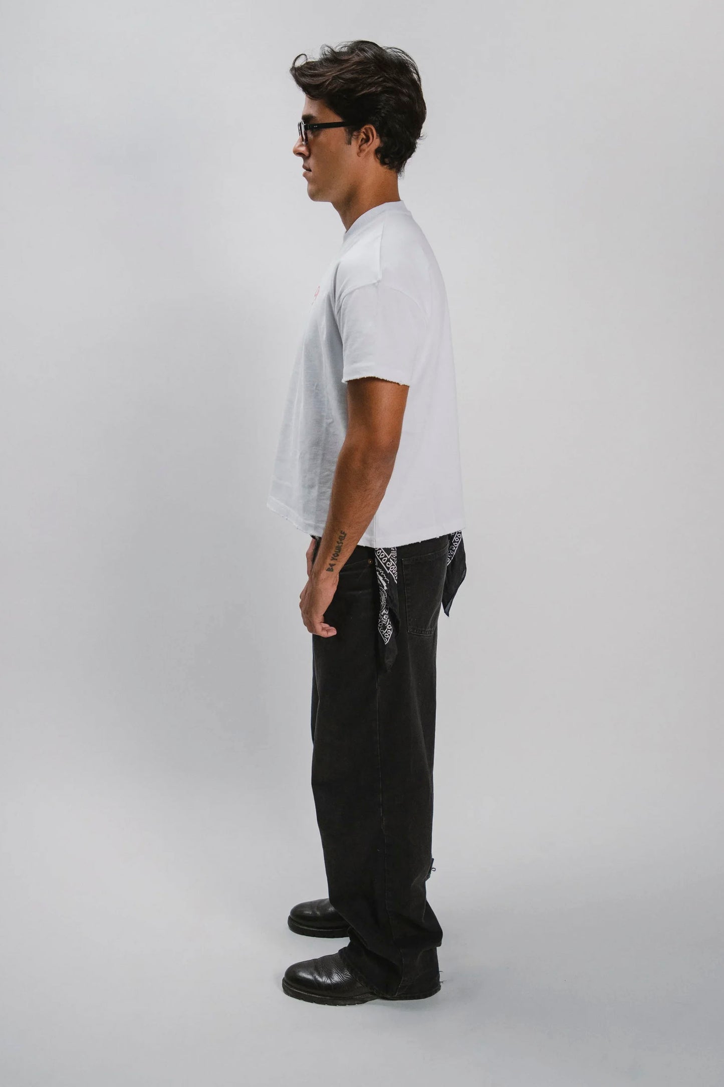 CUCO BOARD CLUB Desert Break Tee white heavyweight tee exposed seams coral graphic unisex coastal style