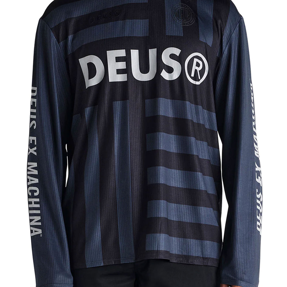 Pukas Surf Shop Man Tee Deus Blackout Moto Jersey Black